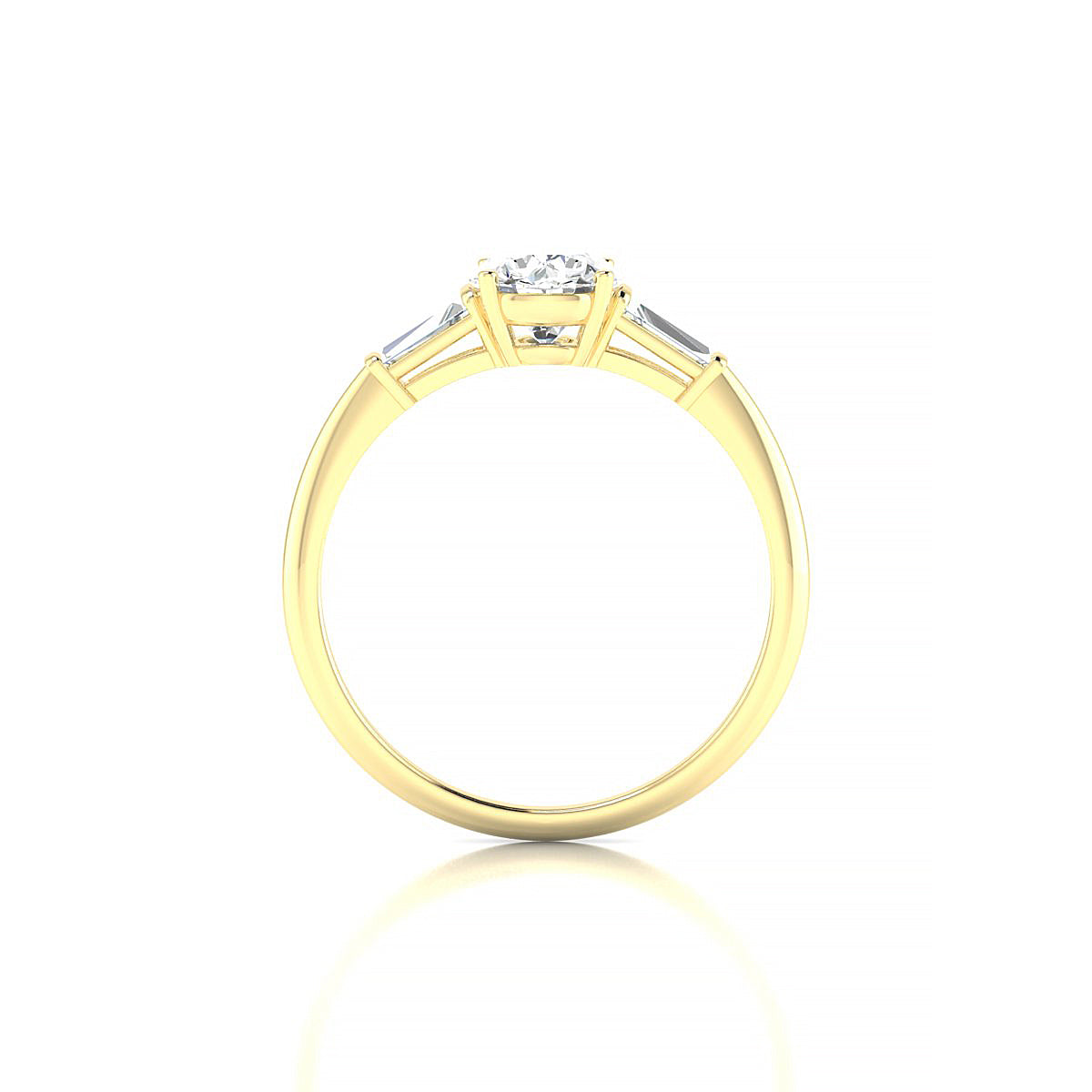Everlasting | 18k Yellow Gold 5.7 mm Round Diamond Ring