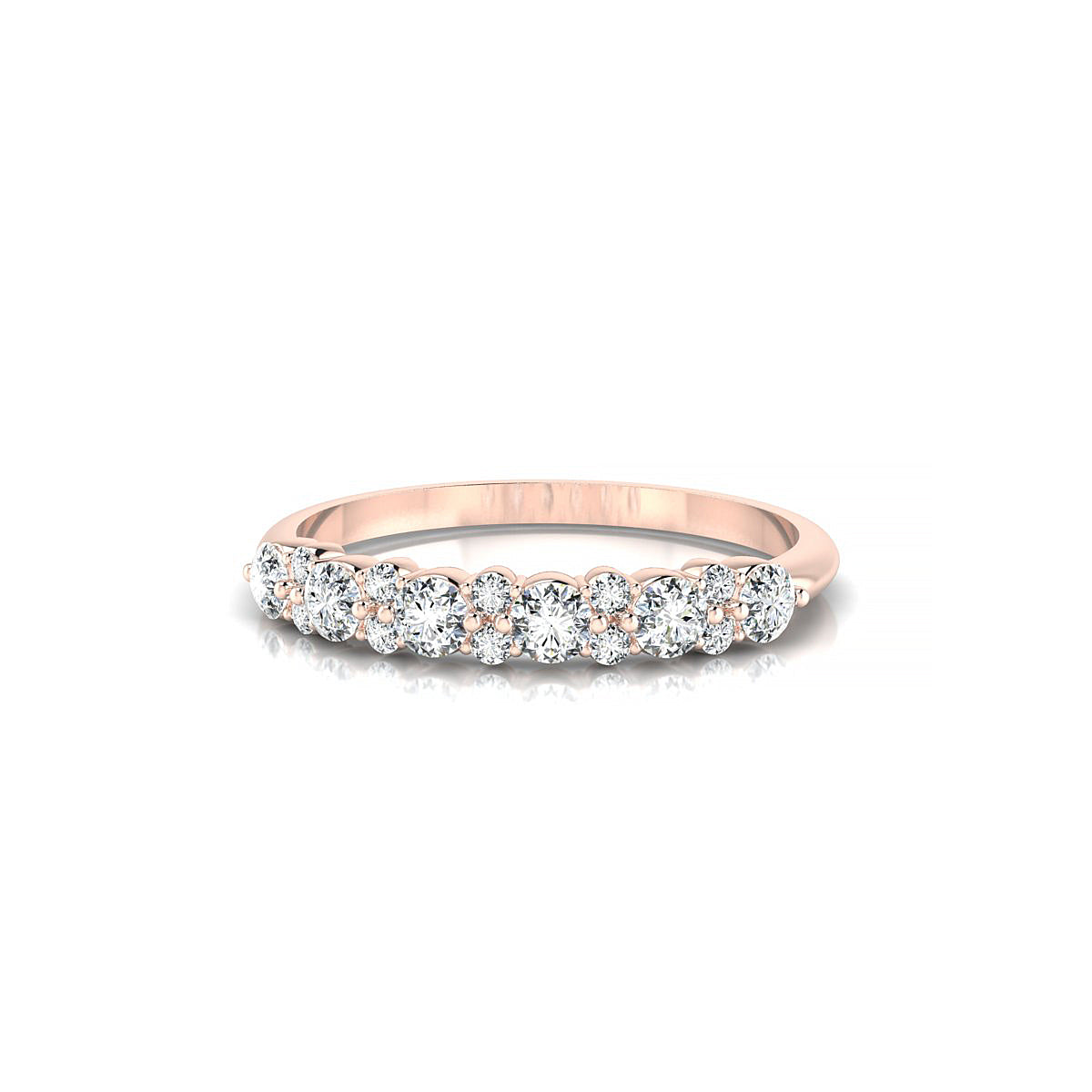 Exception | 18k Rose Gold 2.5 mm Round Diamond Ring