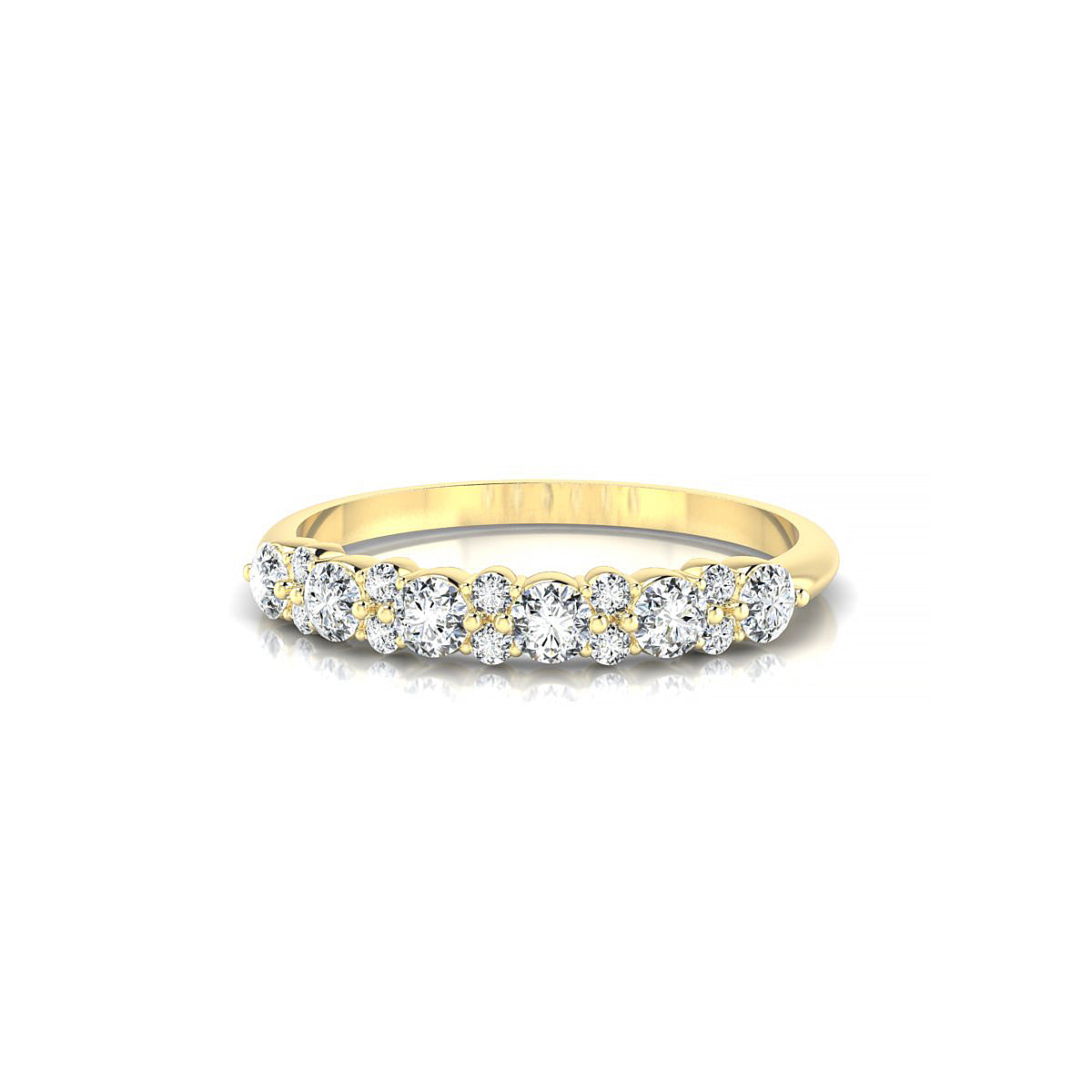Exception | 18k Yellow Gold 2.5 mm Round Diamond Ring