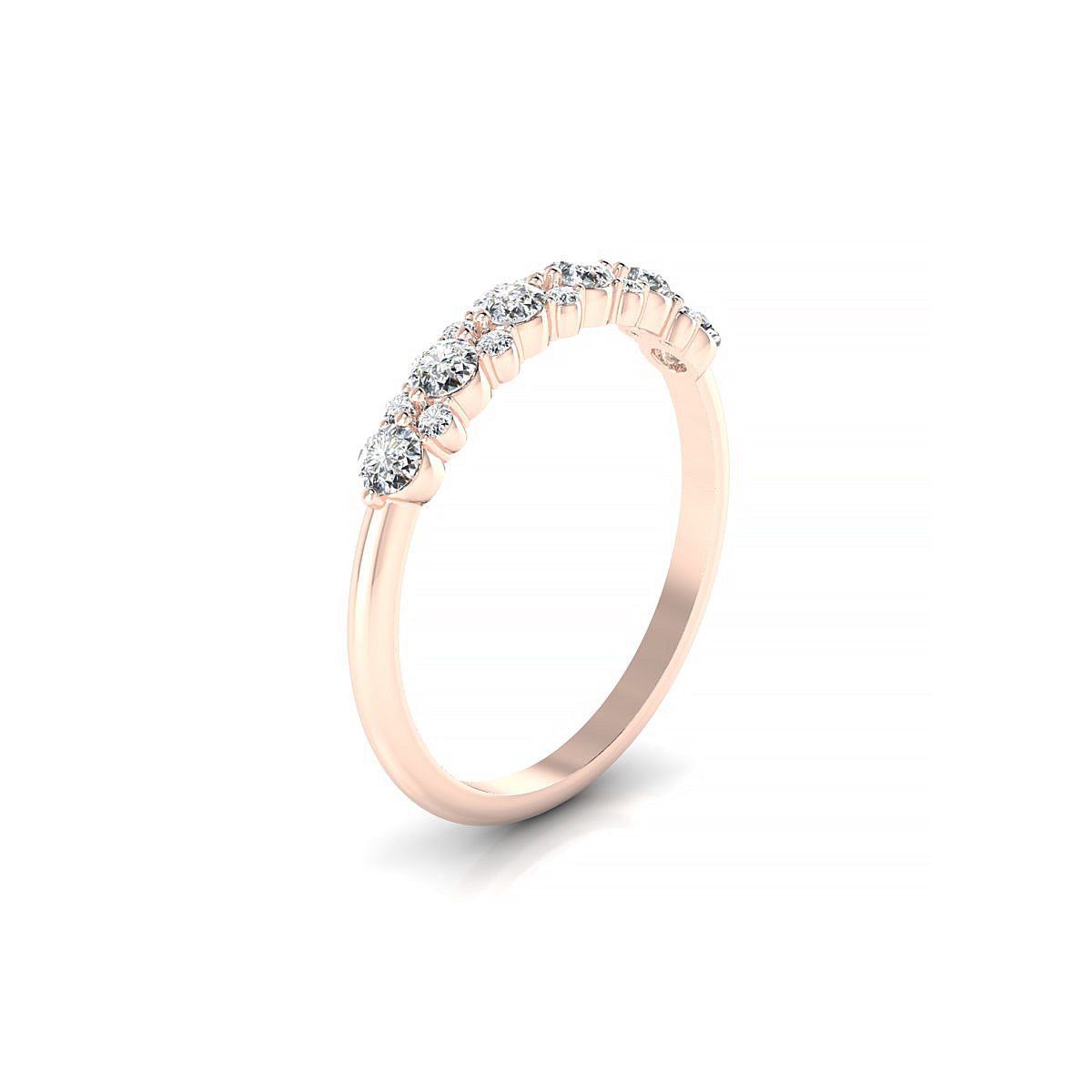 Exception | 18k Rose Gold 2.5 mm Round Diamond Ring