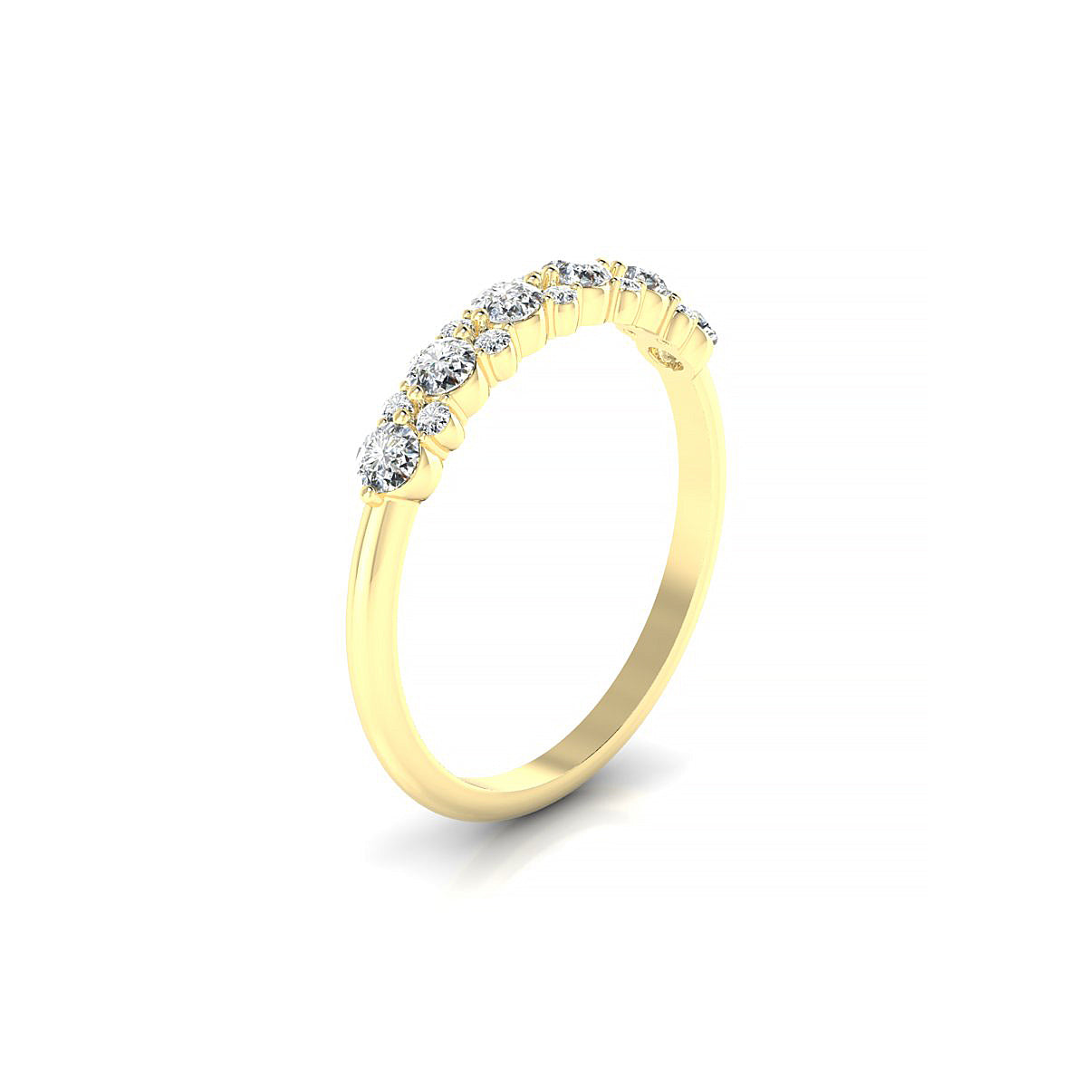Exception | 18k Yellow Gold 2.5 mm Round Diamond Ring