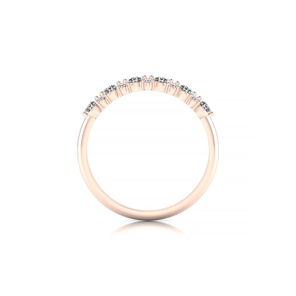 Exception | 18k Rose Gold 2.5 mm Round Diamond Ring