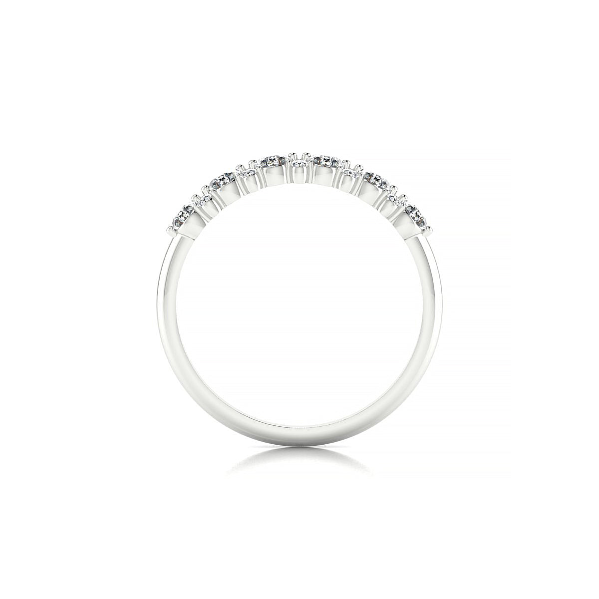 Exception | 18k White Gold 2.5 mm Round Diamond Ring