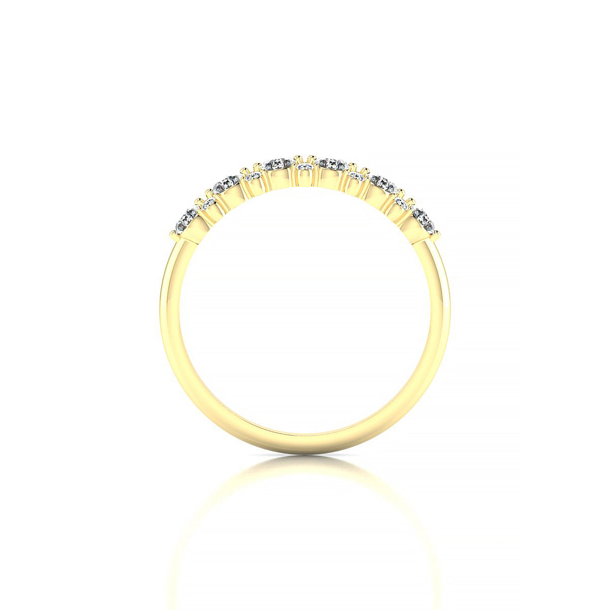 Exception | 18k Yellow Gold 2.5 mm Round Diamond Ring