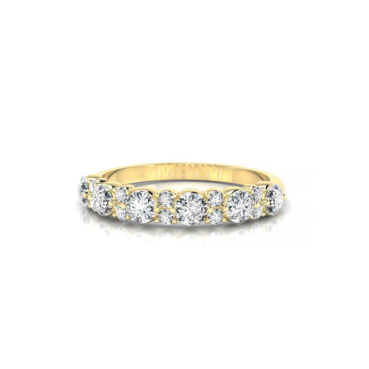 Exception | 18k Yellow Gold 3 mm Round Diamond Ring