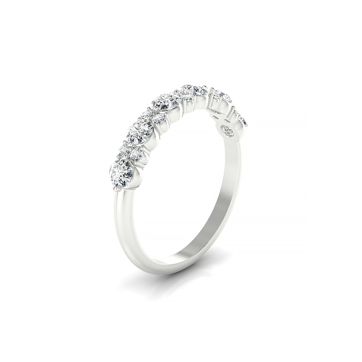 Exception | 18k White Gold 3 mm Round Diamond Ring