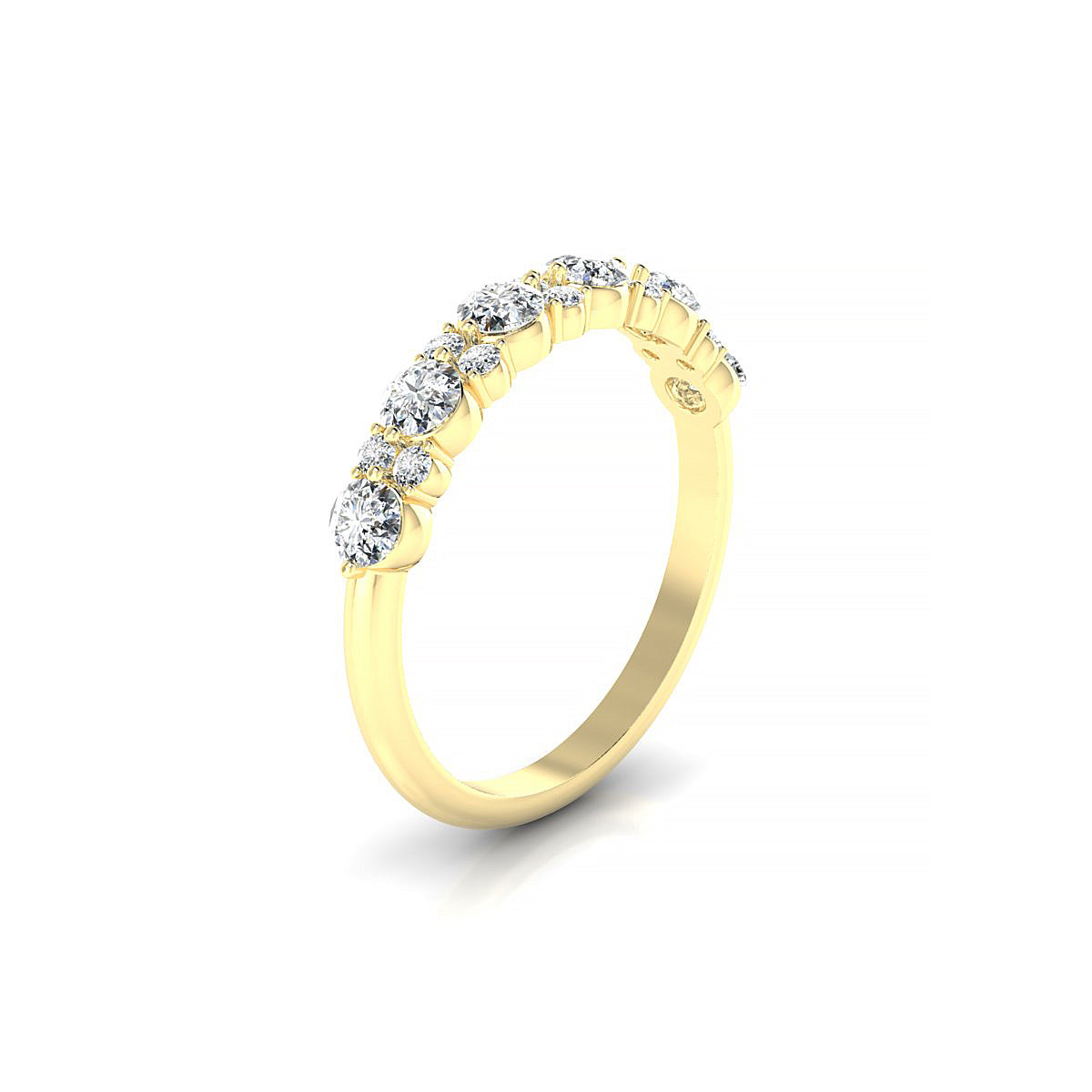 Exception | 18k Yellow Gold 3 mm Round Diamond Ring