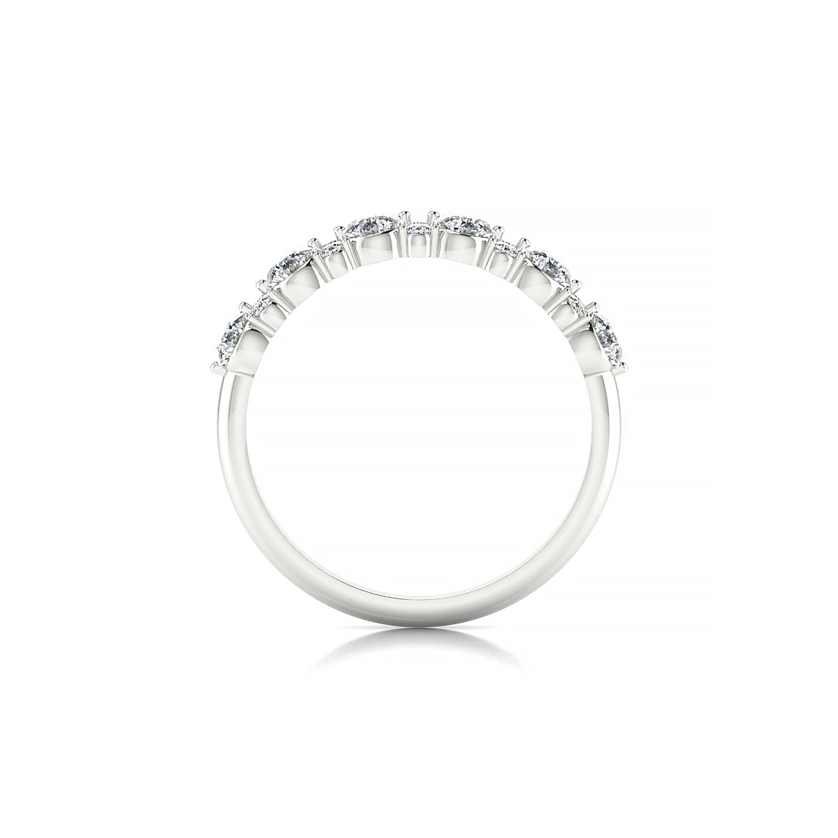Exception | 18k White Gold 3 mm Round Diamond Ring
