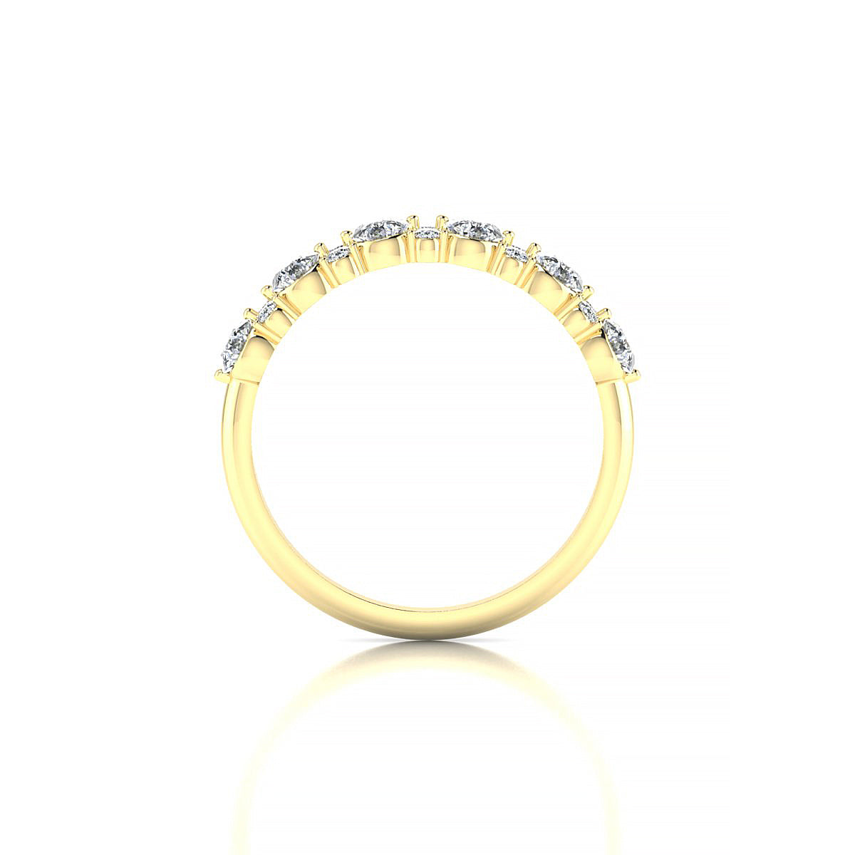 Exception | 18k Yellow Gold 3 mm Round Diamond Ring