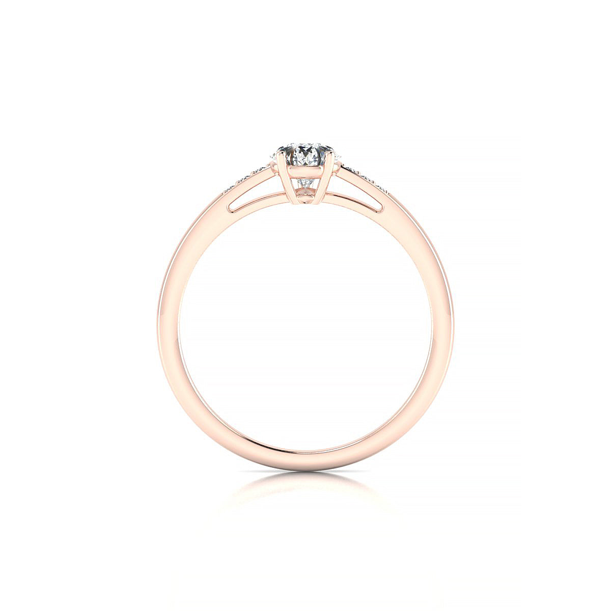 Exquisite | 18k Rose Gold 7 x 5 mm Pear Diamond Ring