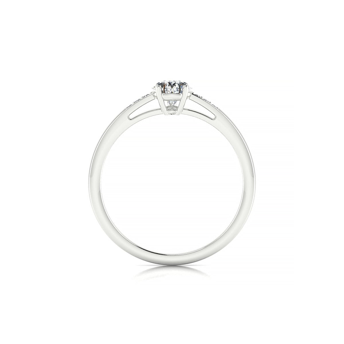 Exquisite | 18k White Gold 7 x 5 mm Pear Diamond Ring