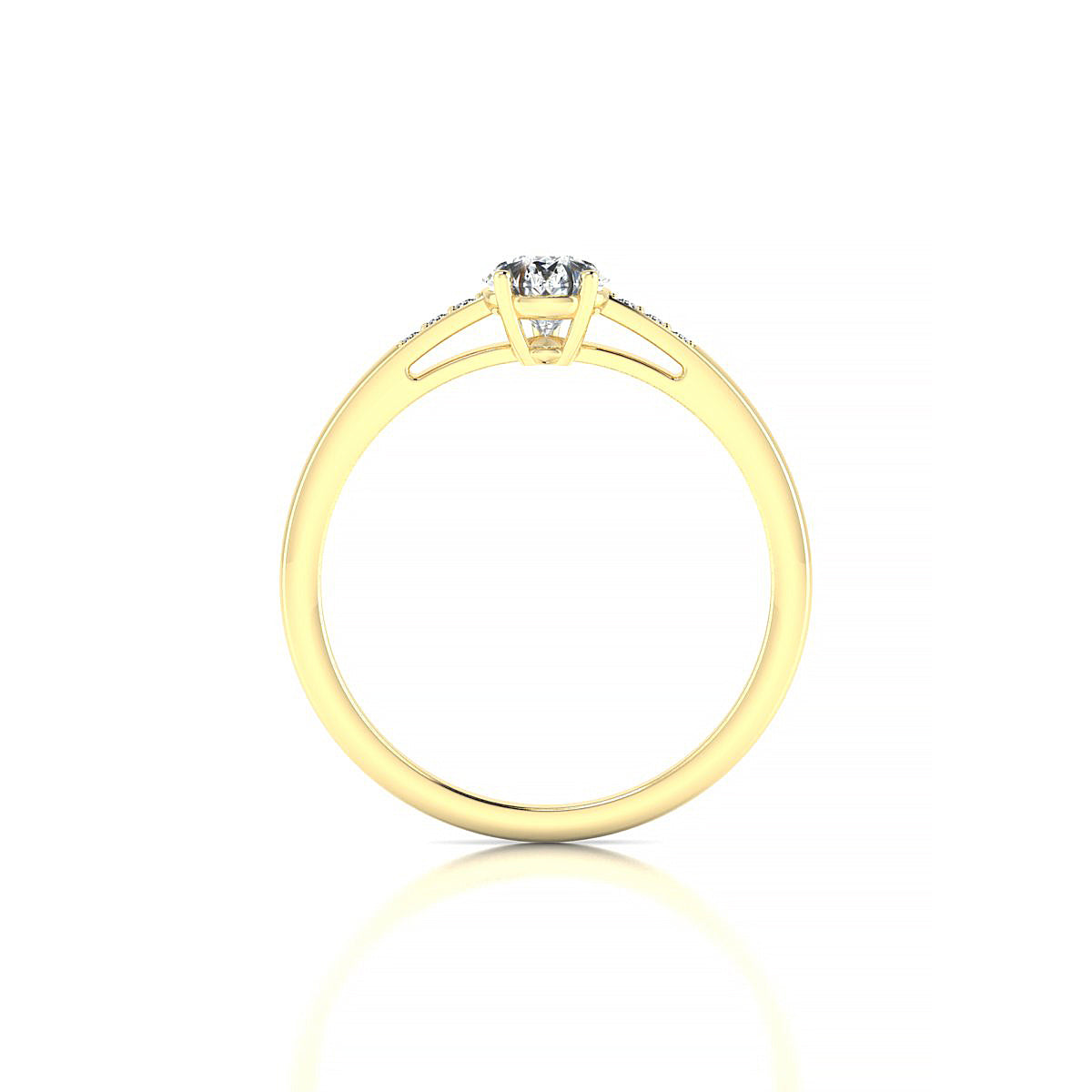 Exquisite | 18k Yellow Gold 7 x 5 mm Pear Diamond Ring