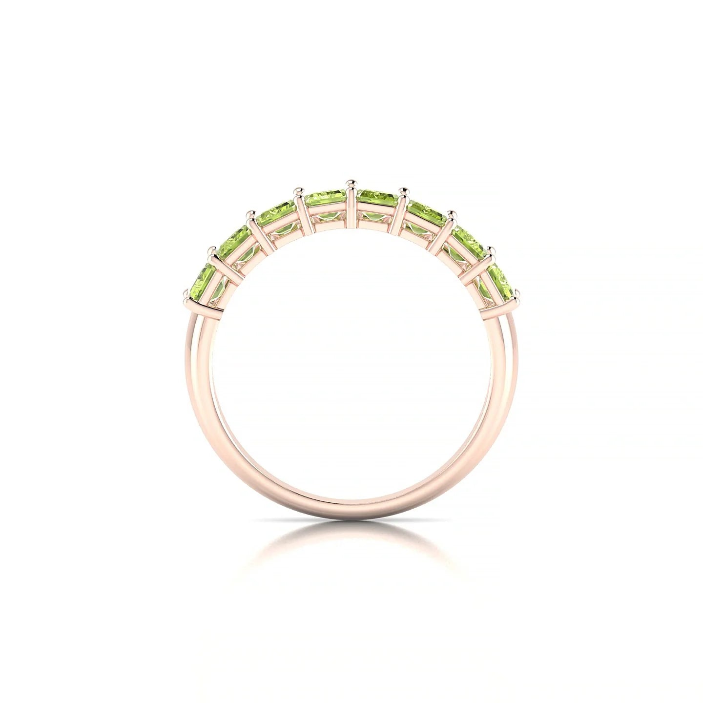 Faith | 18k Rose Gold 5 x 3 mm Emerald Peridot Ring