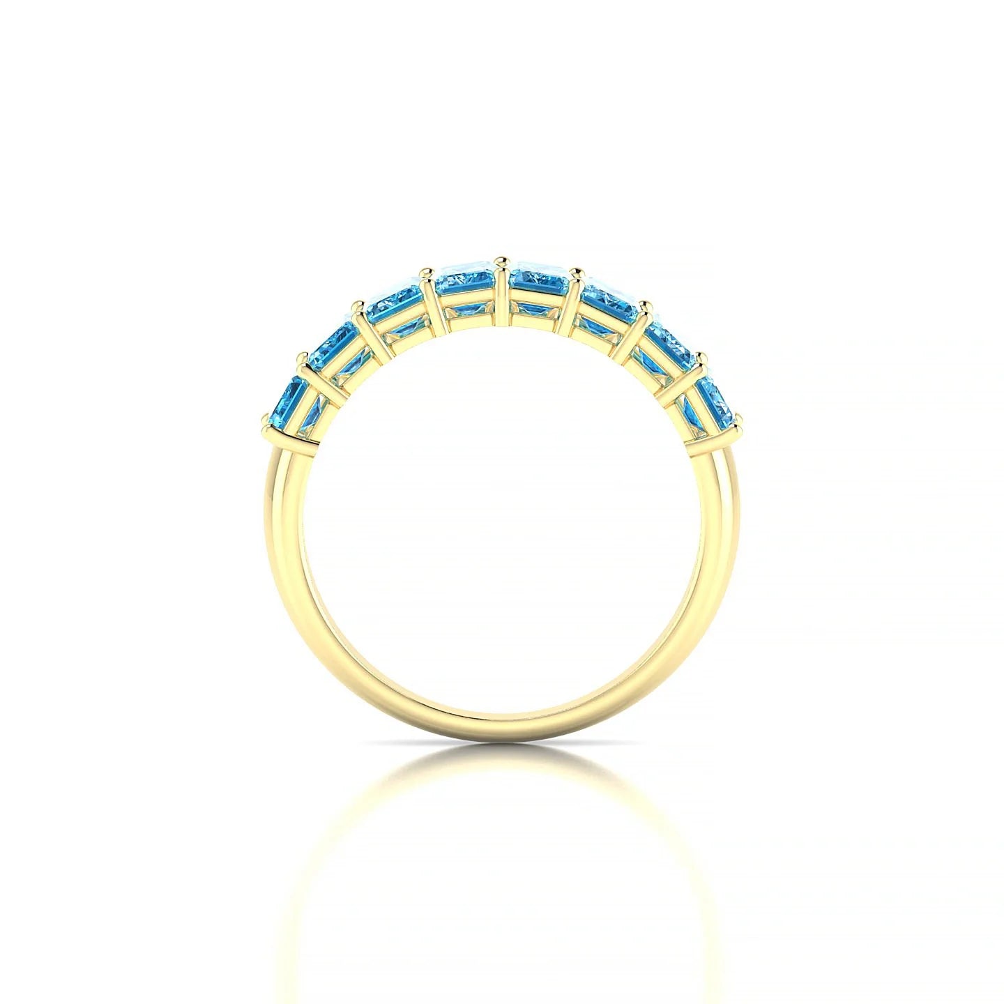 Faith | 18k Yellow Gold 5 x 3 mm Emerald Topaz Ring