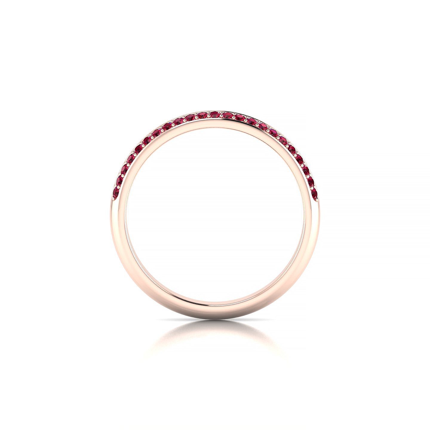 Fascination | 18k Rose Gold 1.1 mm Round Ruby Ring
