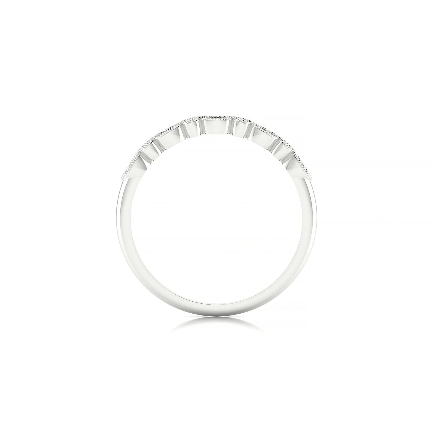 Finesse | 18k White Gold 3 x 1.5 mm Marquise Emerald Ring