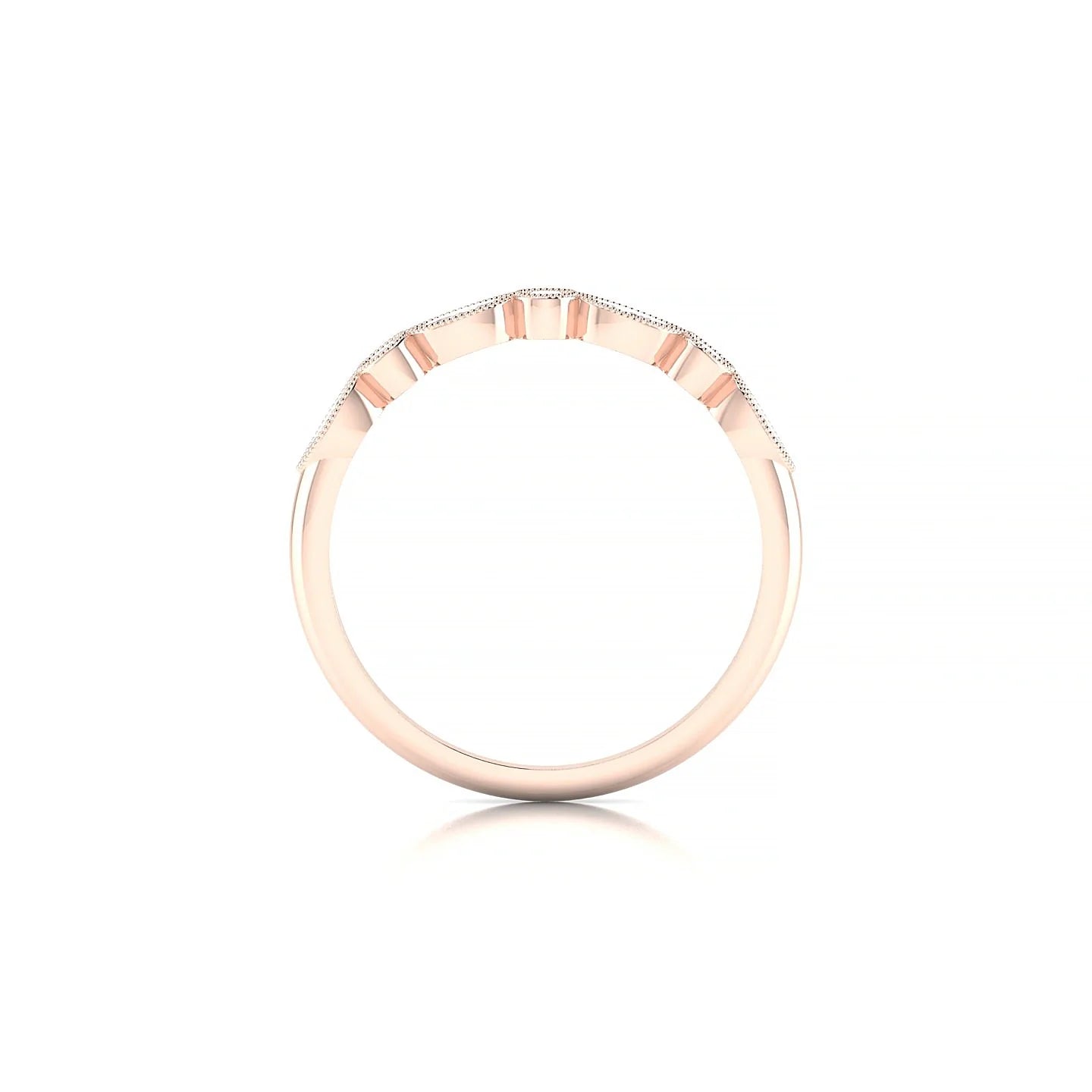 Finesse | 18k Rose Gold 4 x 2 mm Marquise Diamond Ring