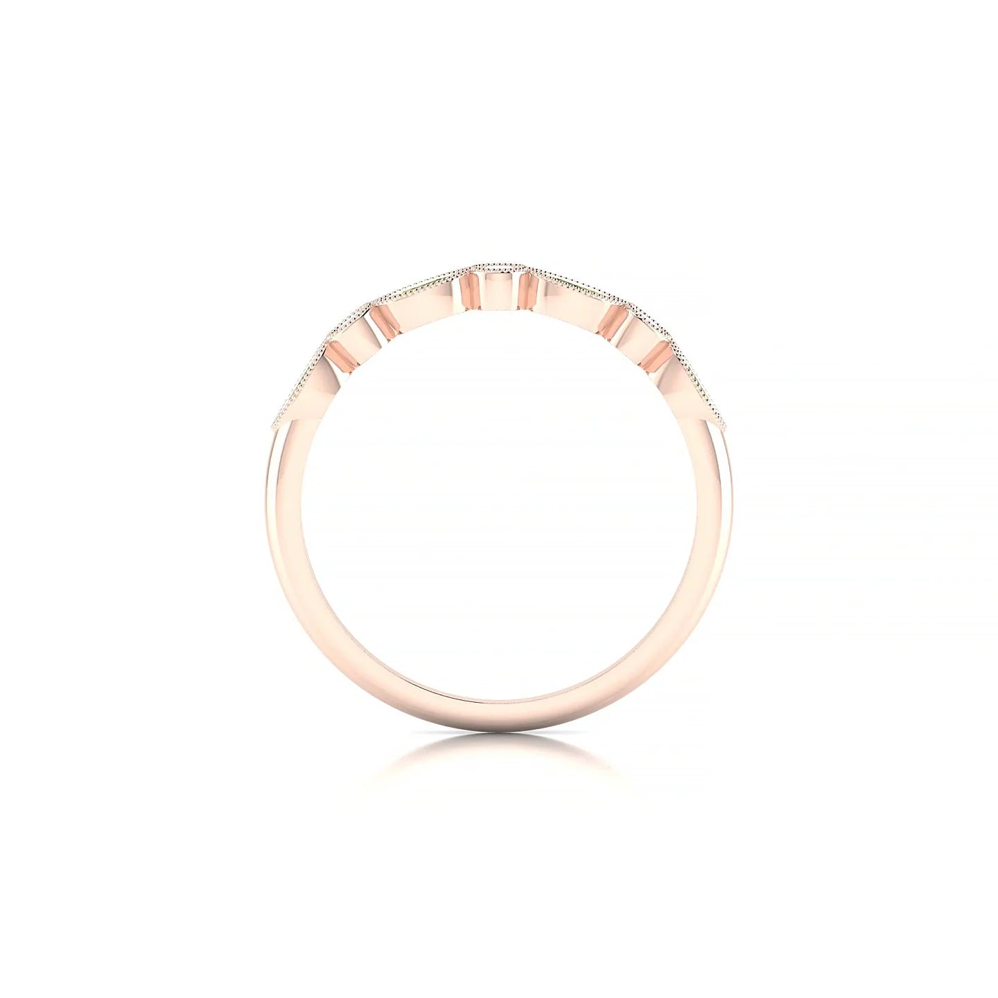 Finesse | 18k Rose Gold 4 x 2 mm Marquise Peridot Ring