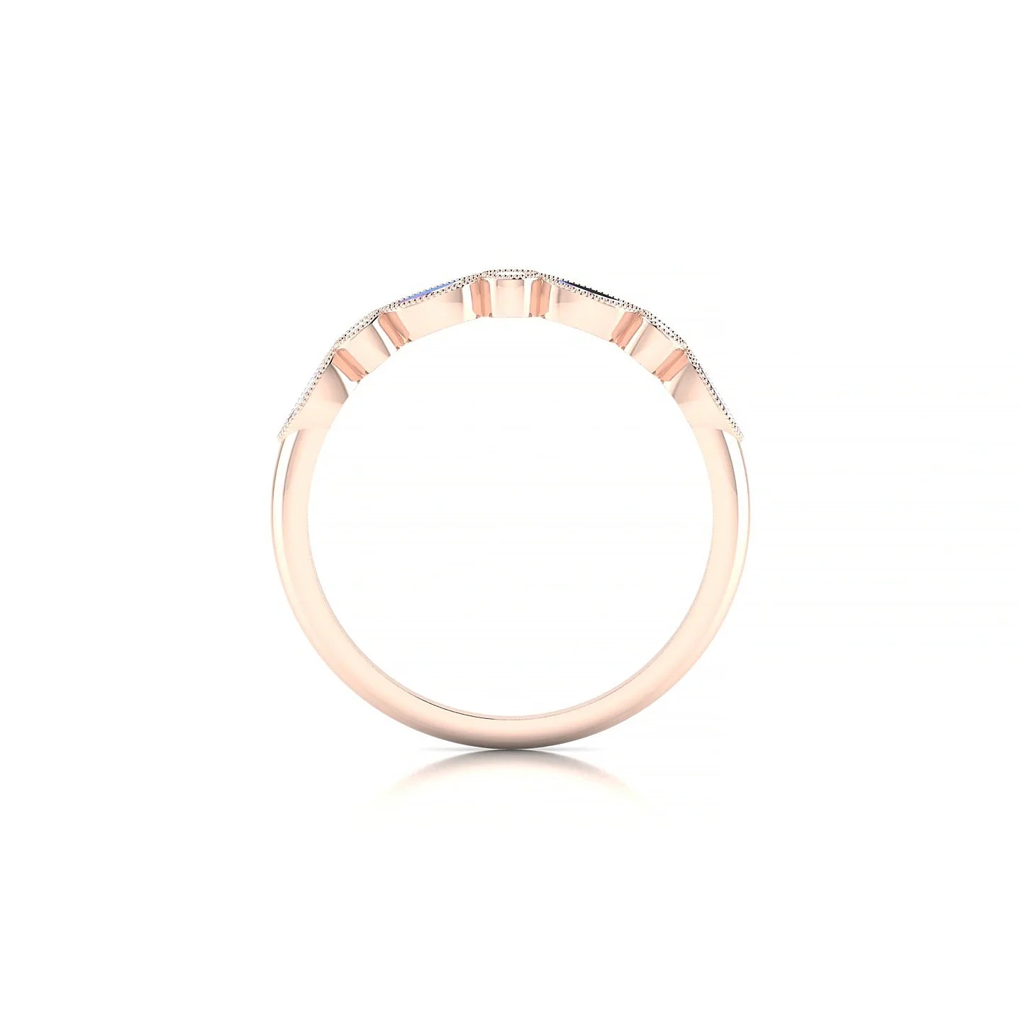 Finesse | 18k Rose Gold 4 x 2 mm Marquise Pink Sapphire Ring