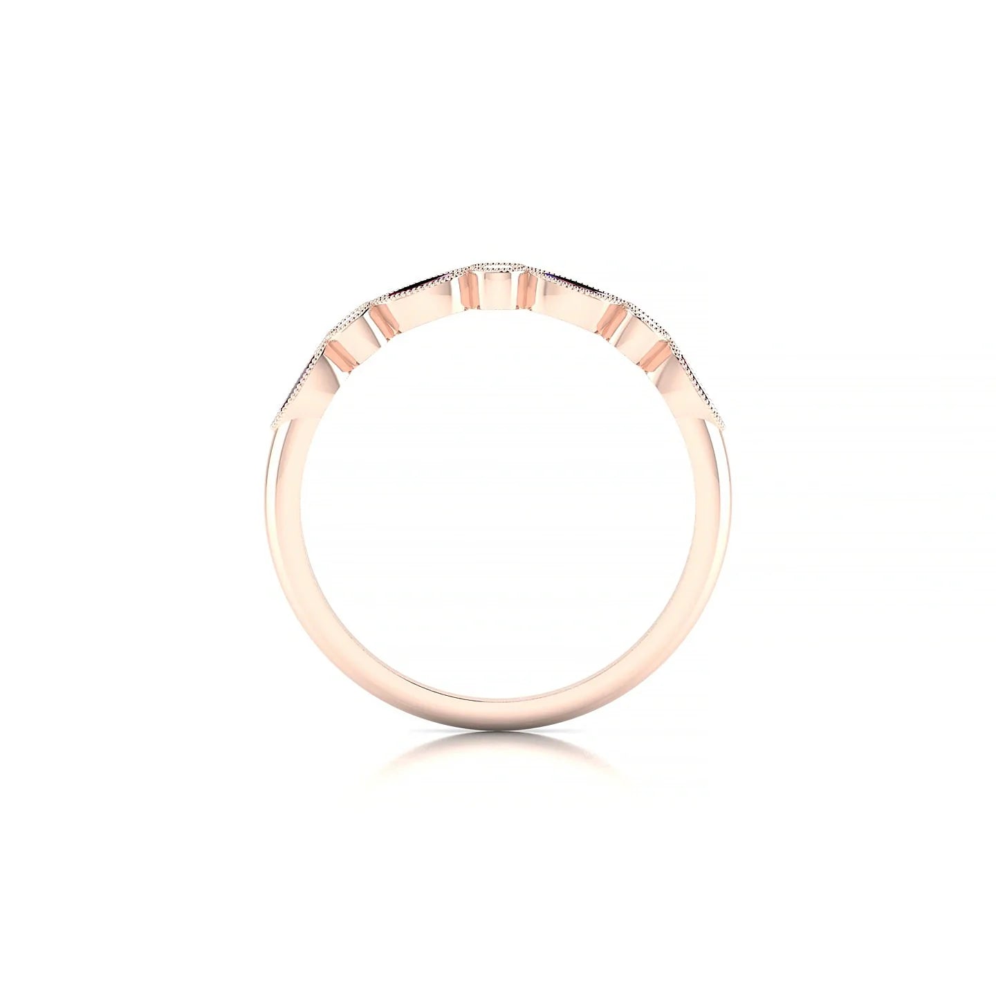 Finesse | 18k Rose Gold 4 x 2 mm Marquise Ruby Ring