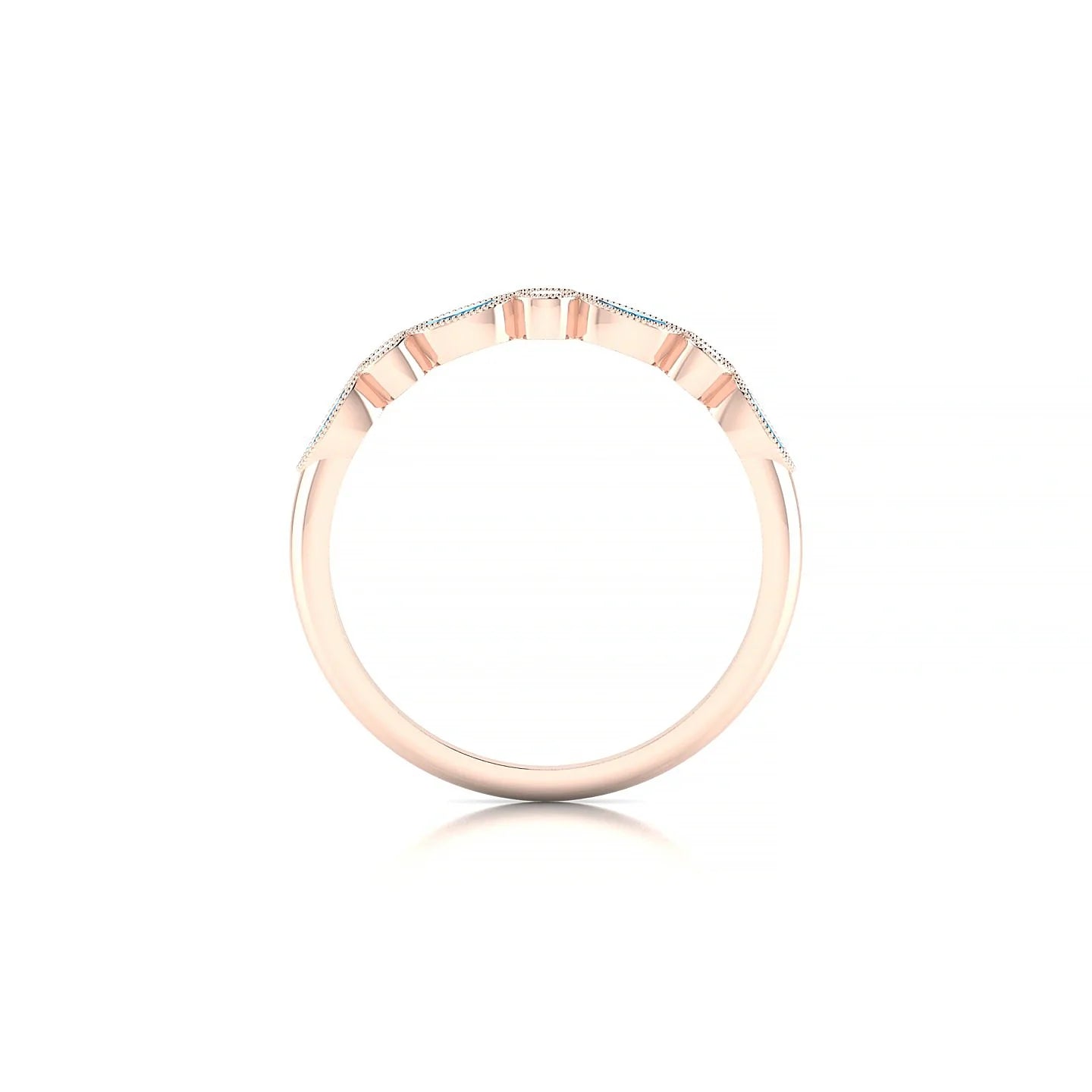 Finesse | 18k Rose Gold 4 x 2 mm Marquise Topaz Ring