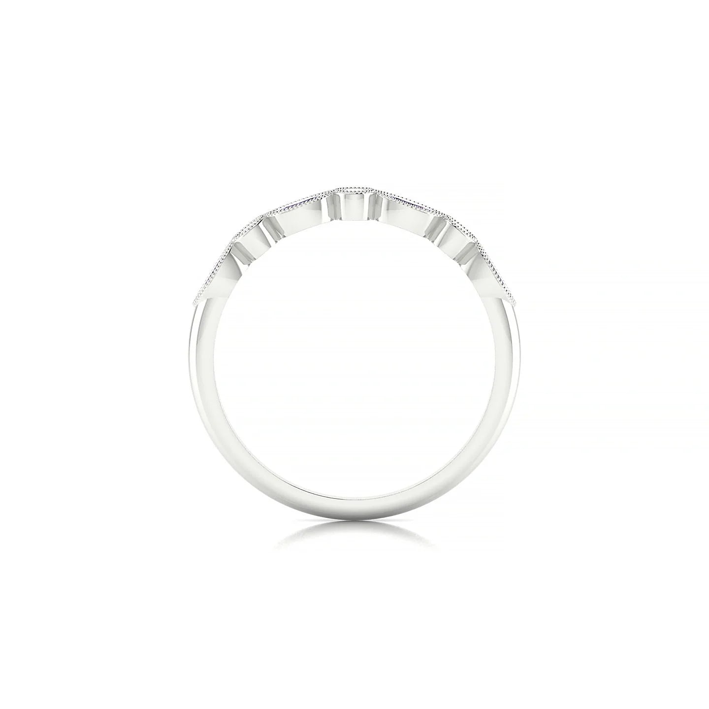 Finesse | 18k White Gold 4 x 2 mm Marquise Amethyst Ring