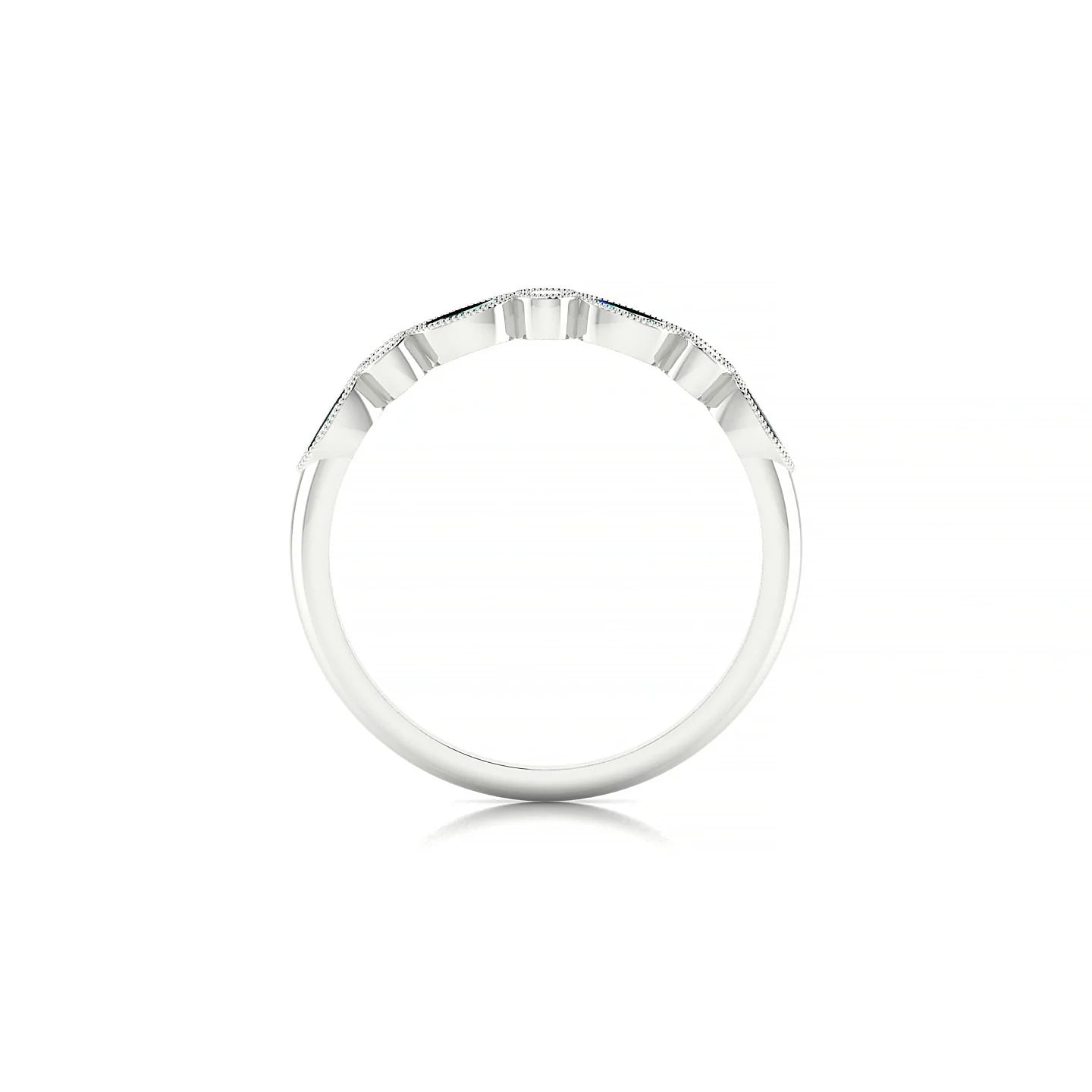Finesse | 18k White Gold 4 x 2 mm Marquise Emerald Ring