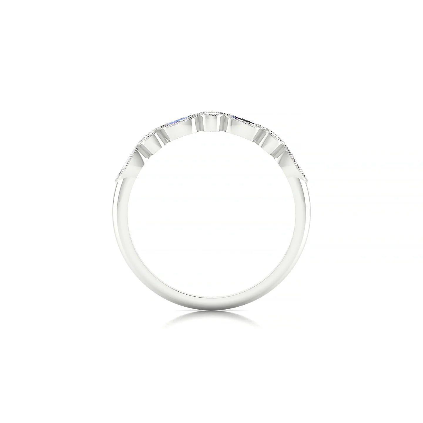 Finesse | 18k White Gold 4 x 2 mm Marquise Pink Sapphire Ring