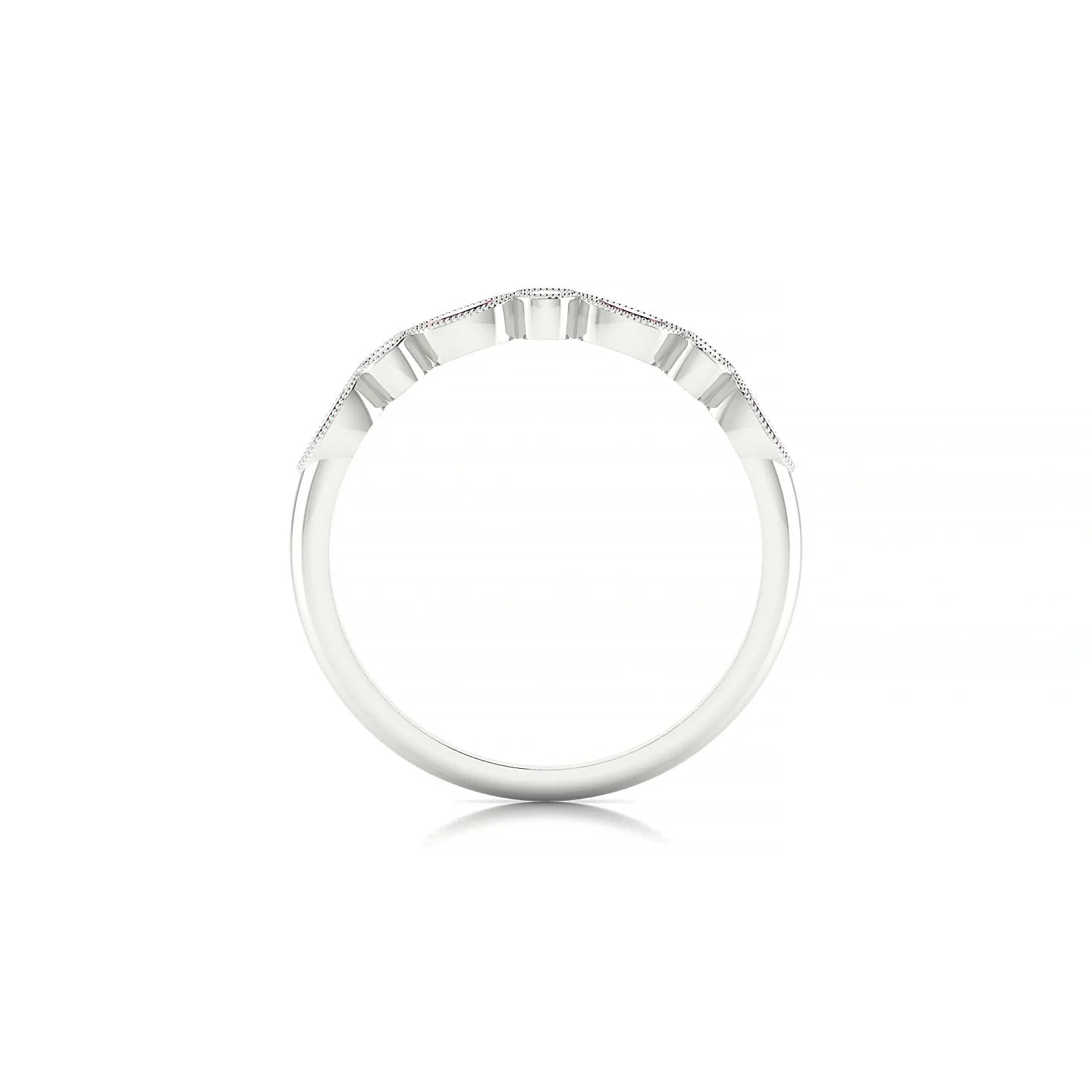 Finesse | 18k White Gold 4 x 2 mm Marquise Rhodolite Ring