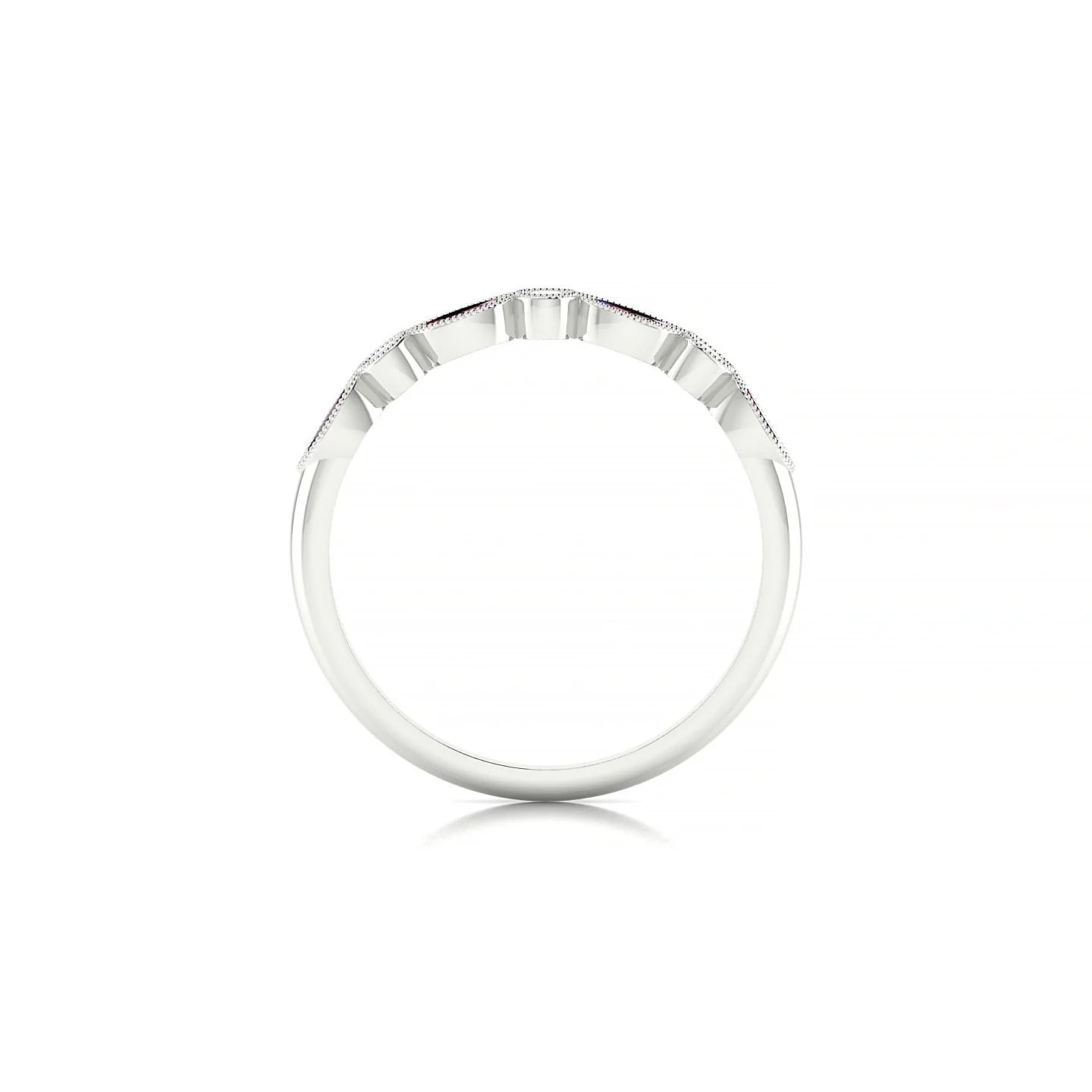 Finesse | 18k White Gold 4 x 2 mm Marquise Ruby Ring