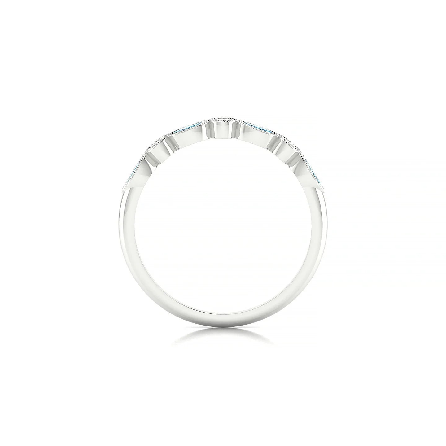 Finesse | 18k White Gold 4 x 2 mm Marquise Topaz Ring