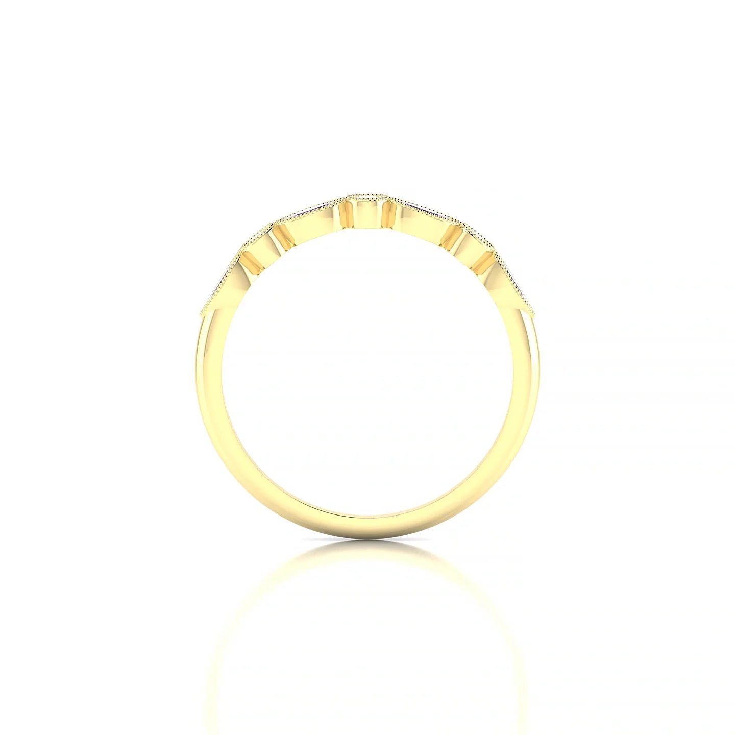 Finesse | 18k Yellow Gold 4 x 2 mm Marquise Amethyst Ring