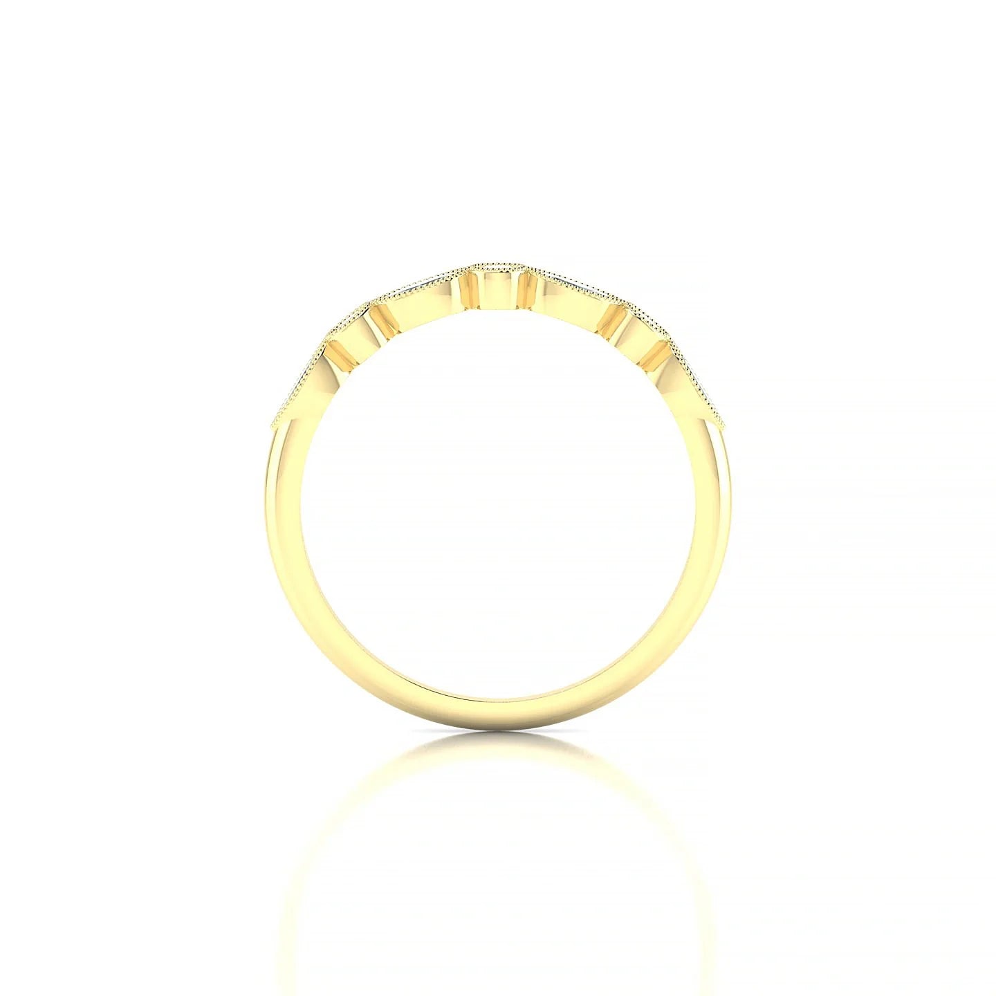 Finesse | 18k Yellow Gold 4 x 2 mm Marquise Aquamarine Ring