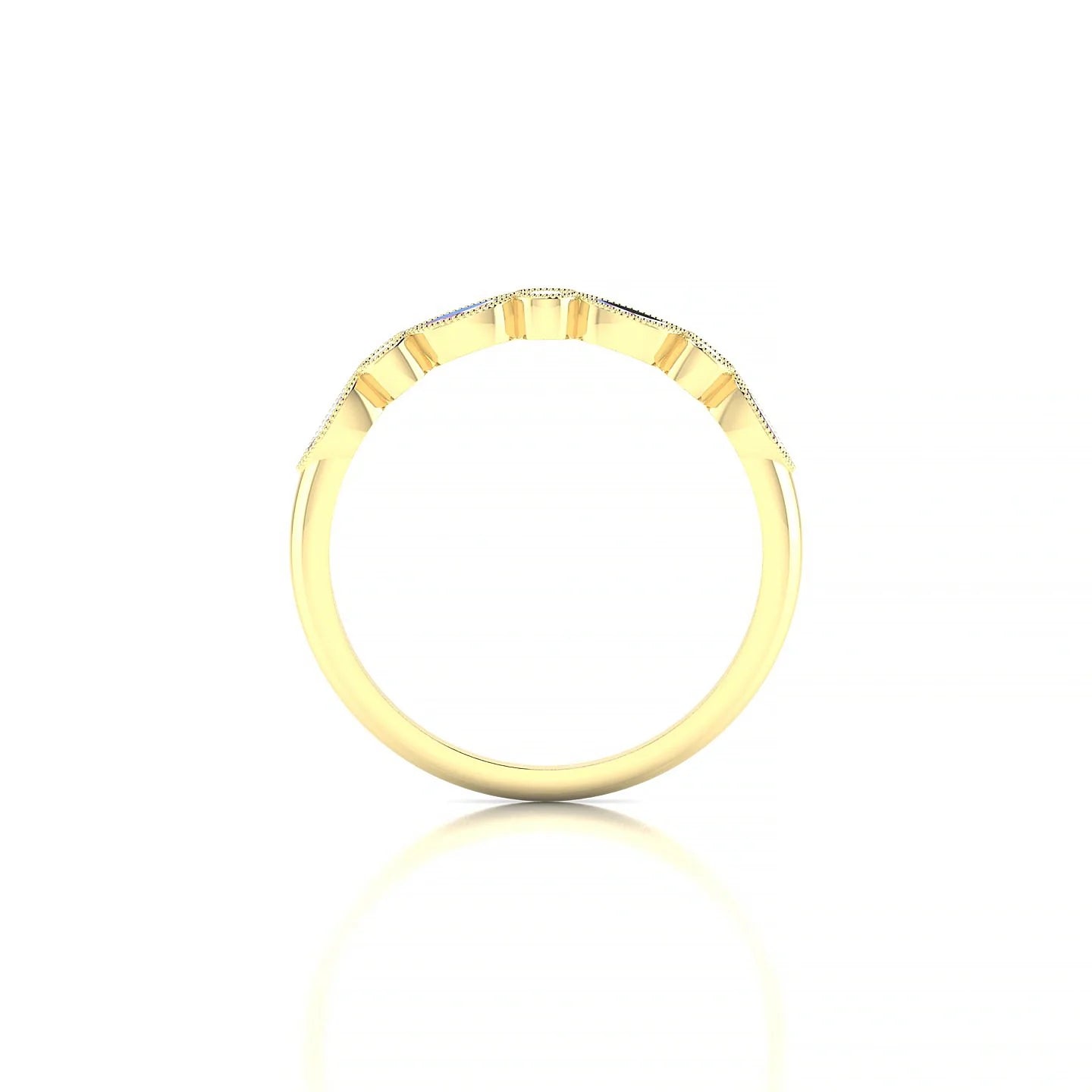 Finesse | 18k Yellow Gold 4 x 2 mm Marquise Pink Sapphire Ring