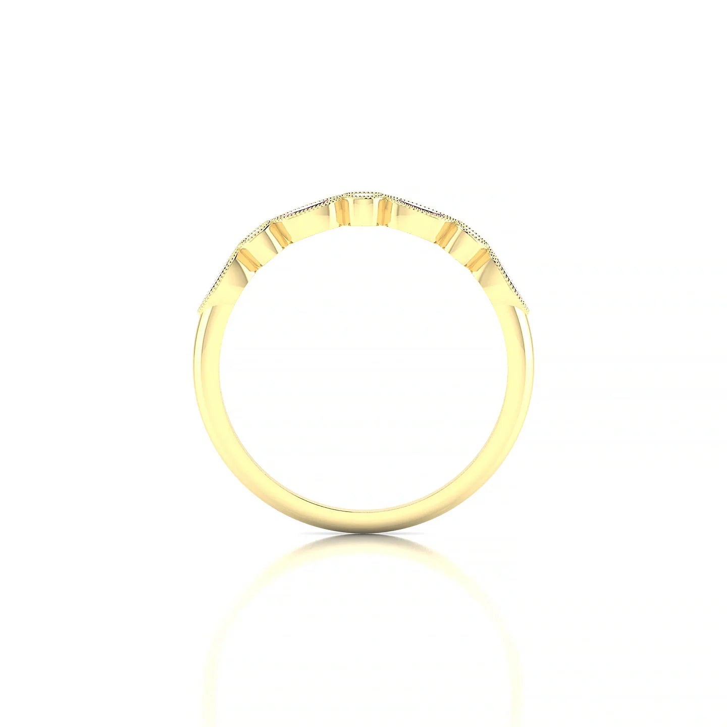 Finesse | 18k Yellow Gold 4 x 2 mm Marquise Rhodolite Ring