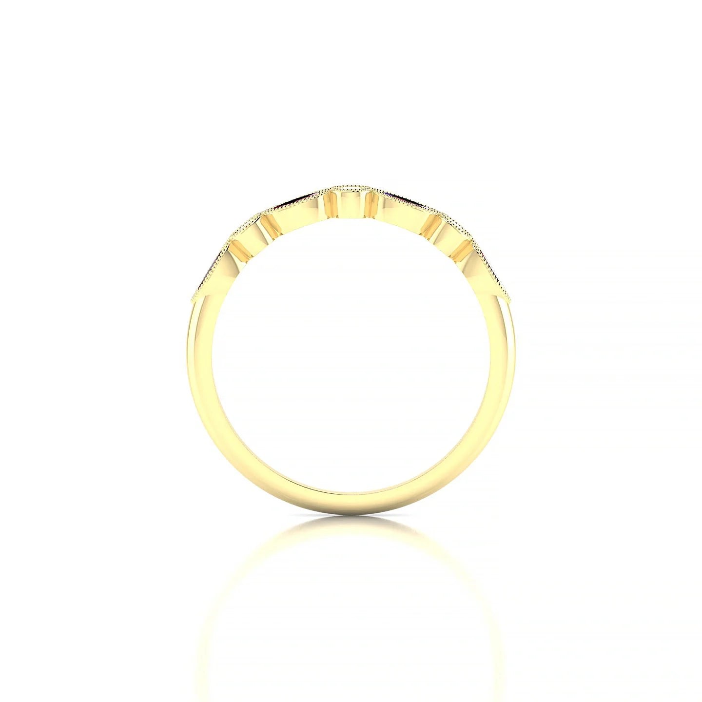 Finesse | 18k Yellow Gold 4 x 2 mm Marquise Ruby Ring