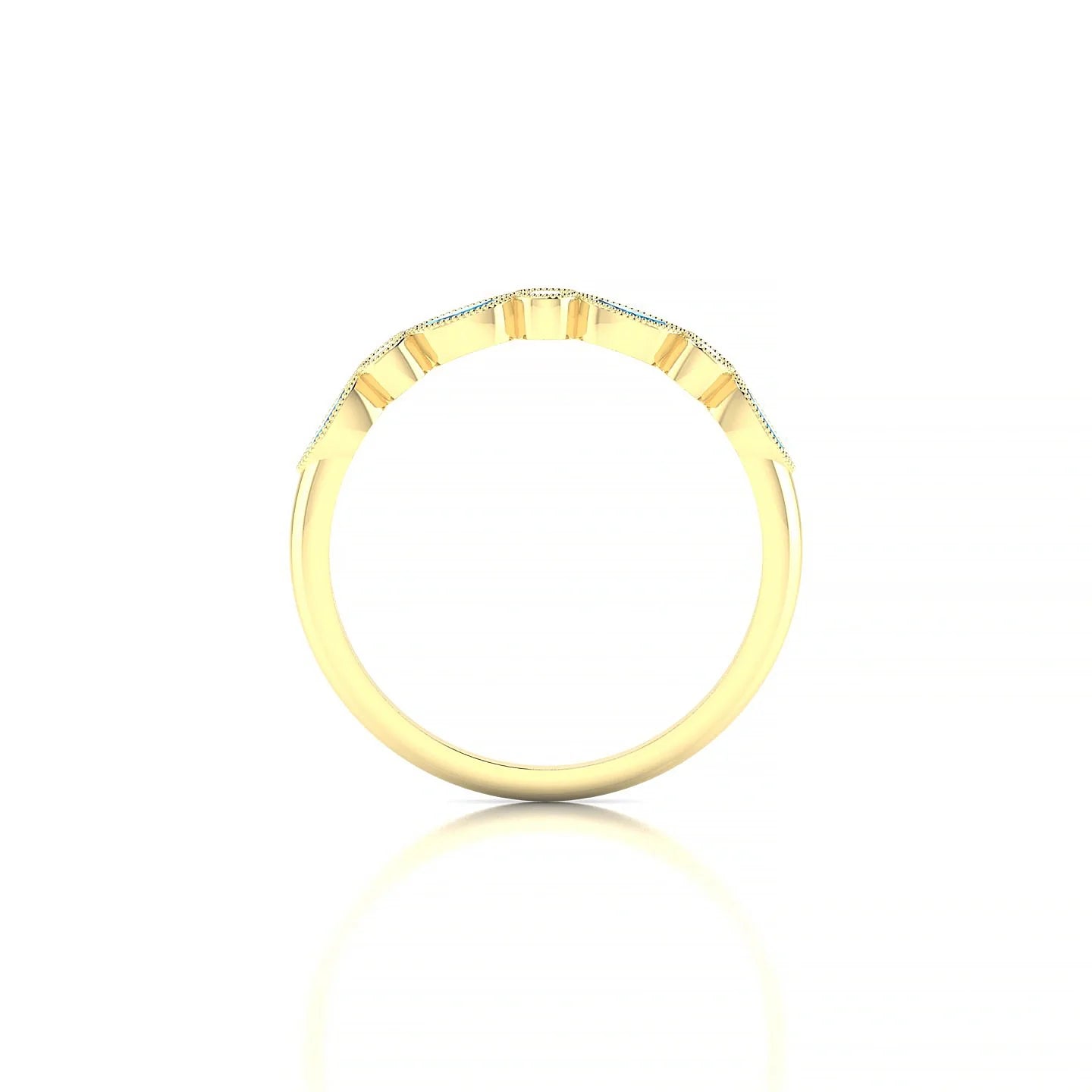 Finesse | 18k Yellow Gold 4 x 2 mm Marquise Topaz Ring