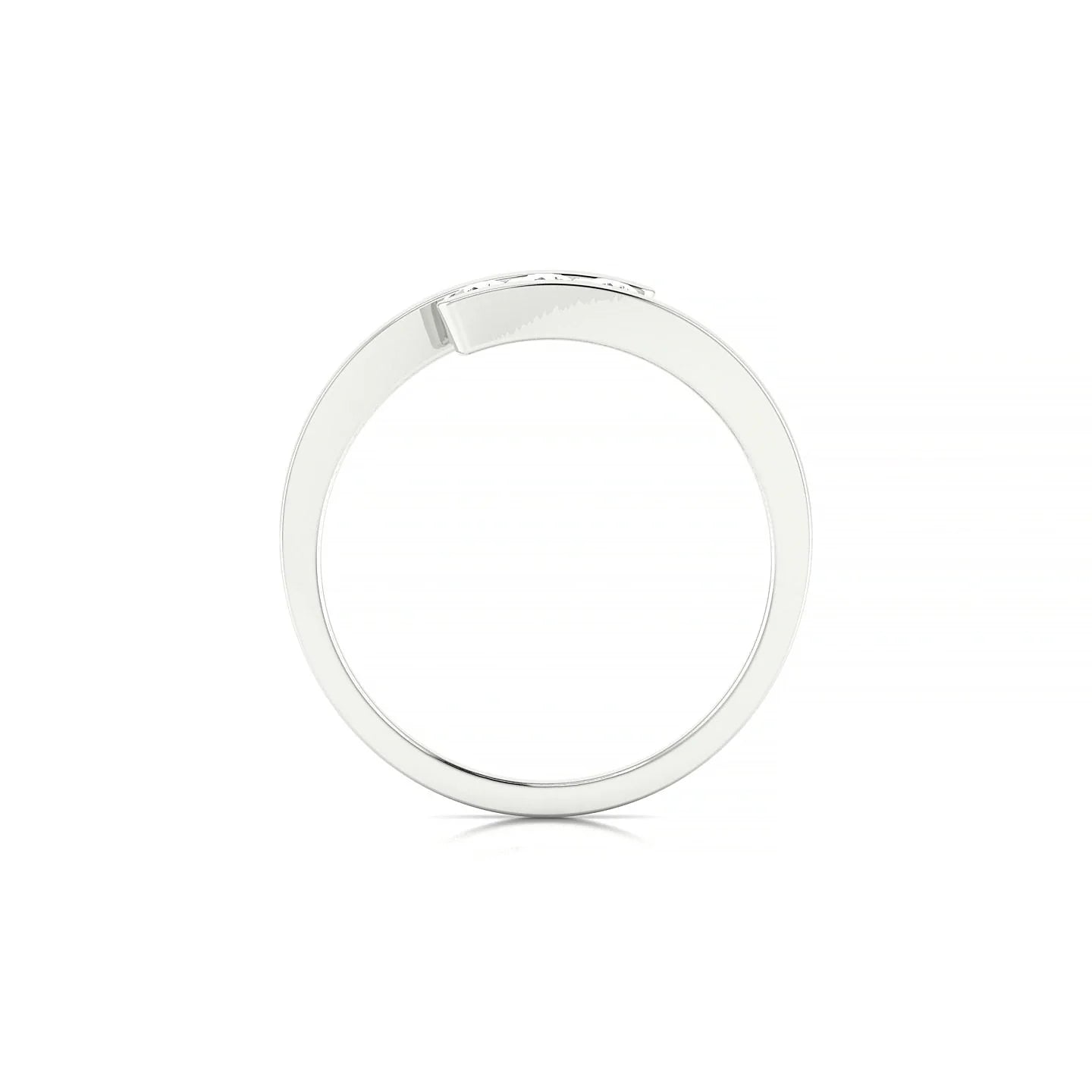 Flow | 18k White Gold 2.5 mm Round Diamond Ring