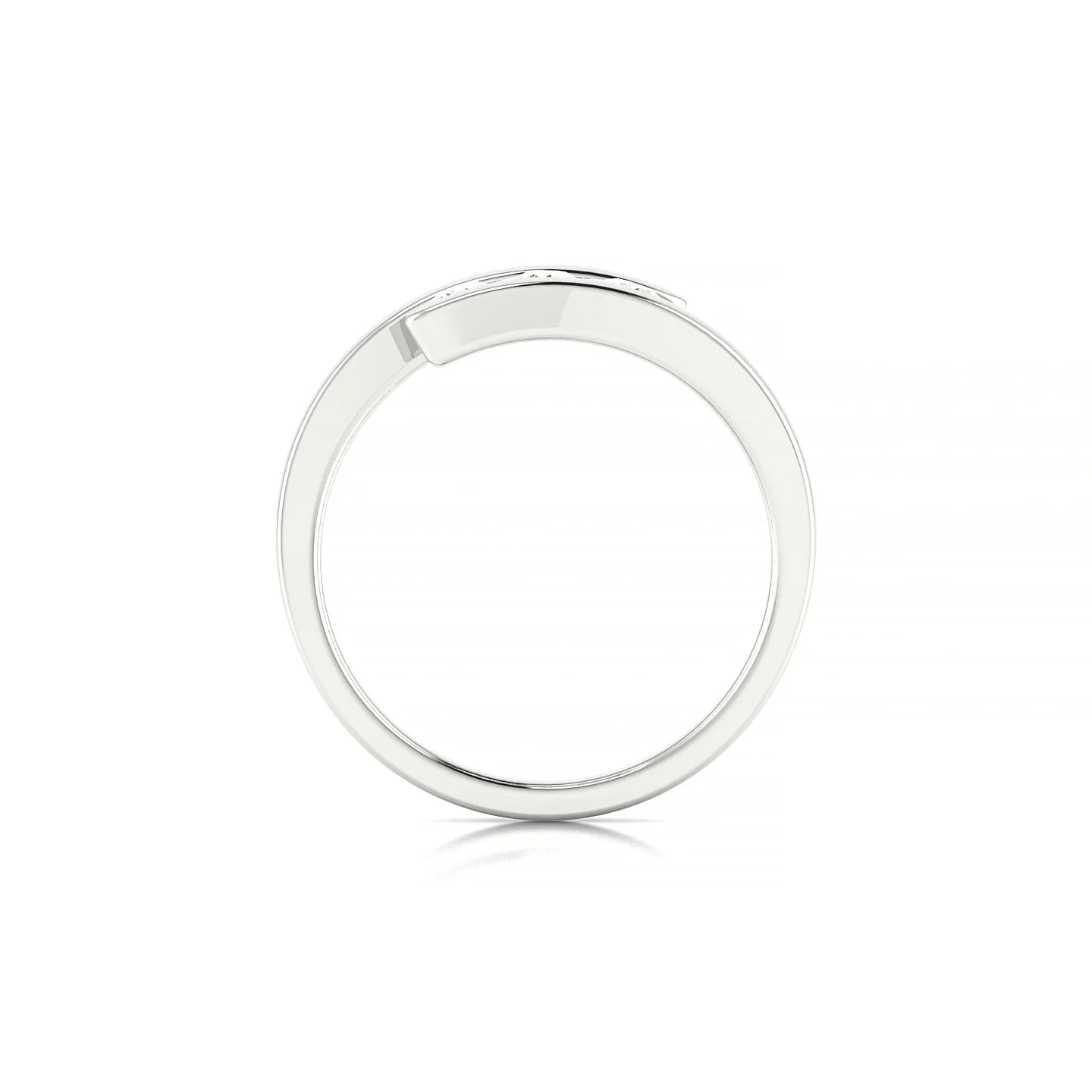 Flow | 18k White Gold 3 mm Round Diamond Ring