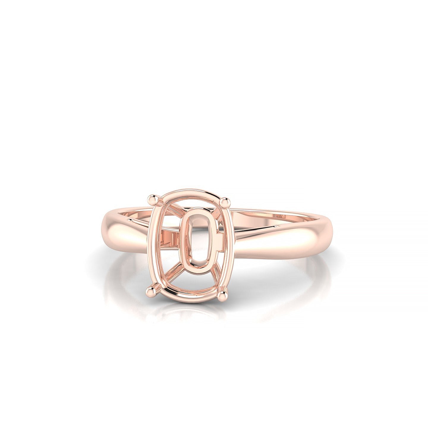 Forever Cushion 2-2.99 ct | 18k Rose Gold Solitaire Ring