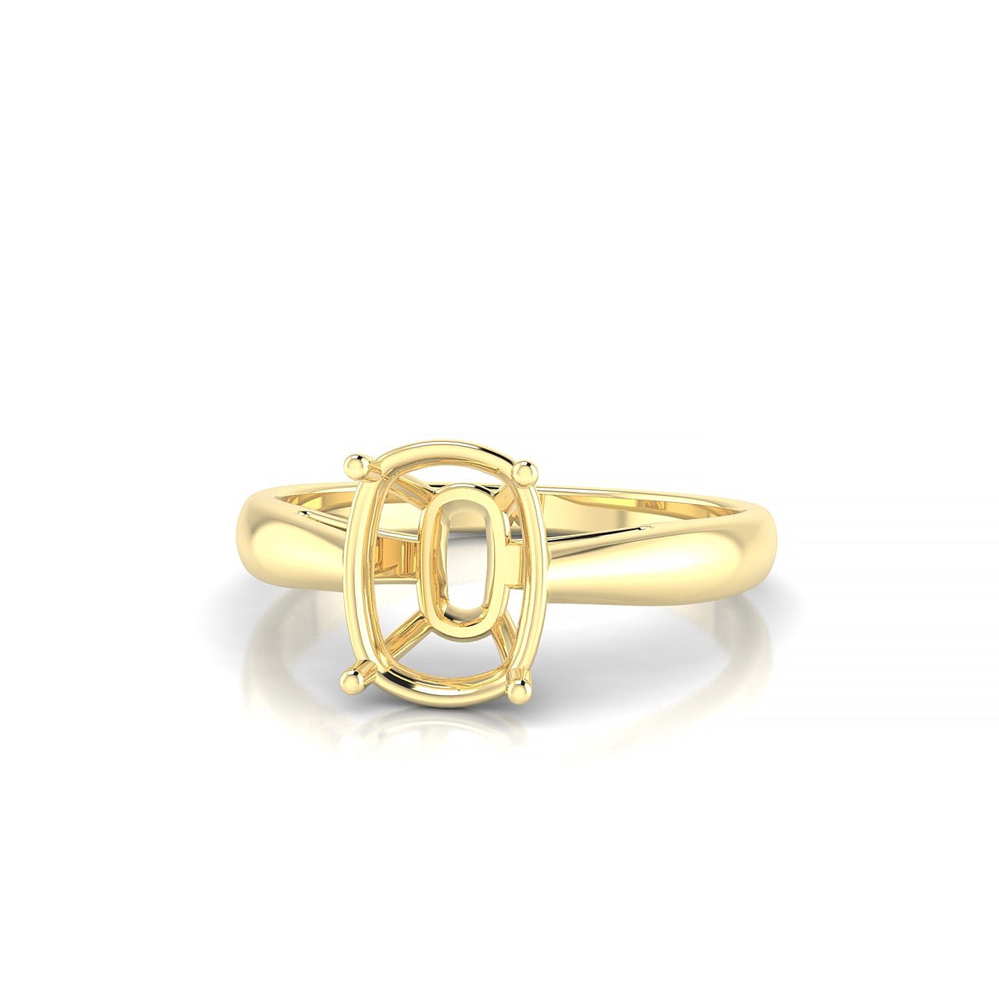 Forever Cushion 2-2.99 ct | 18k Yellow Gold Solitaire Ring