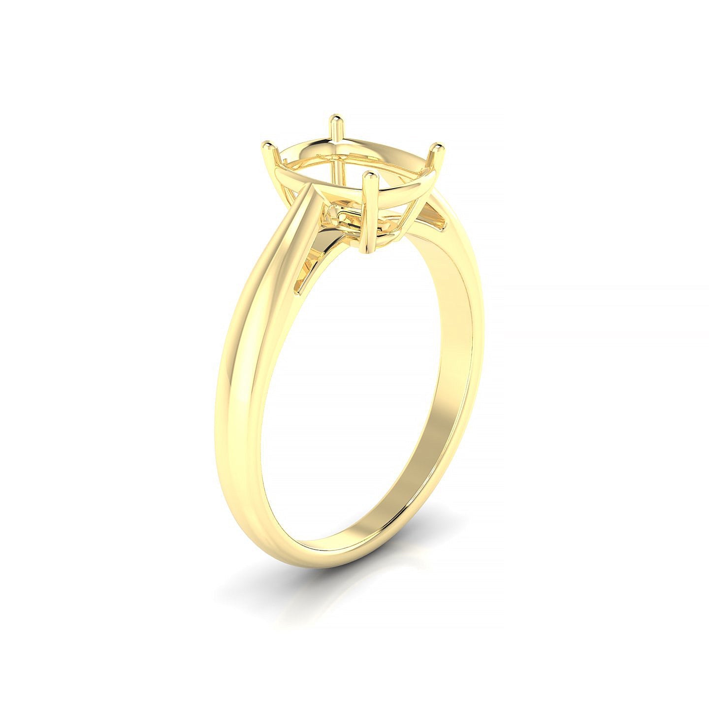 Forever Cushion 2-2.99 ct | 18k Yellow Gold Solitaire Ring