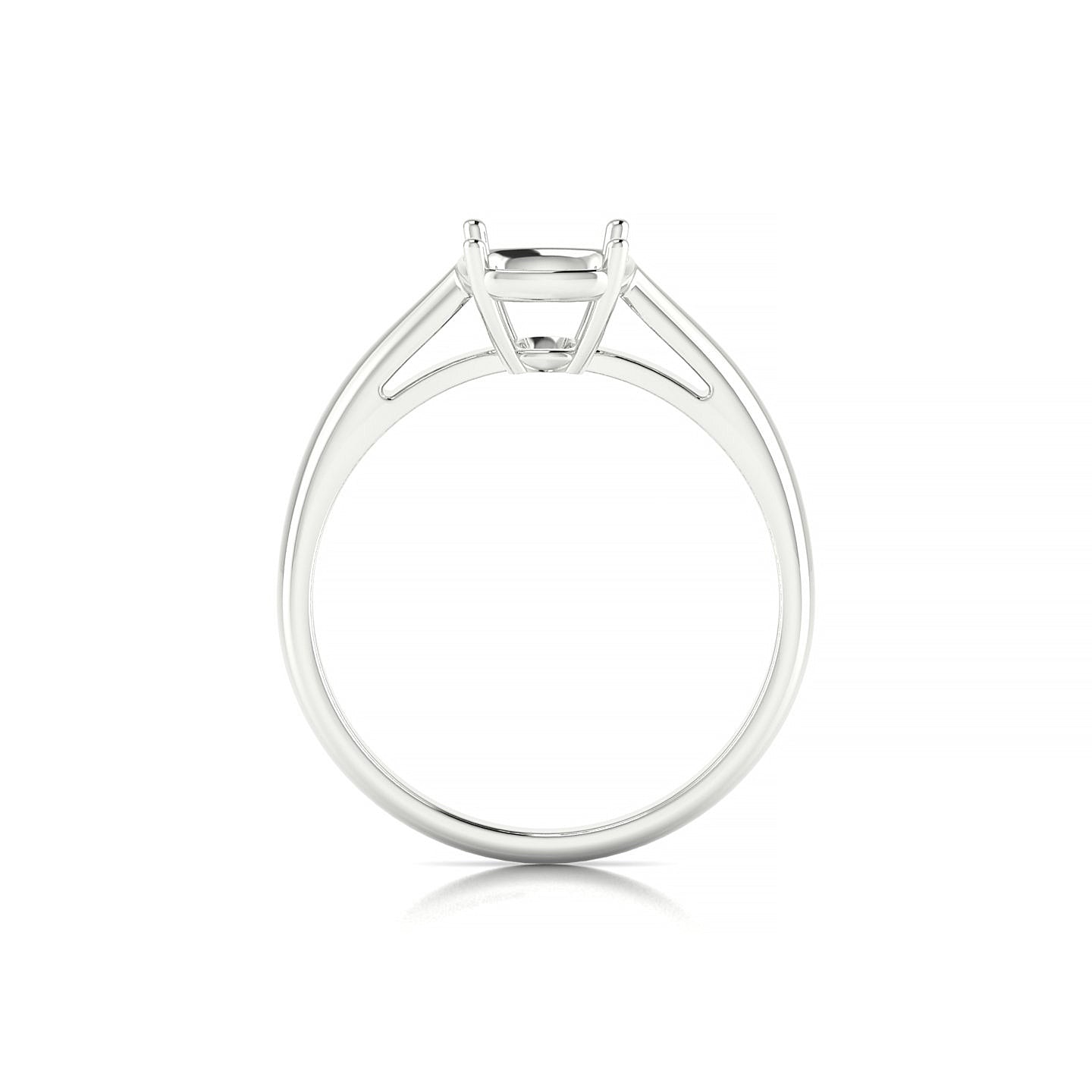 Forever Cushion 2-2.99 ct | 18k White Gold Solitaire Ring