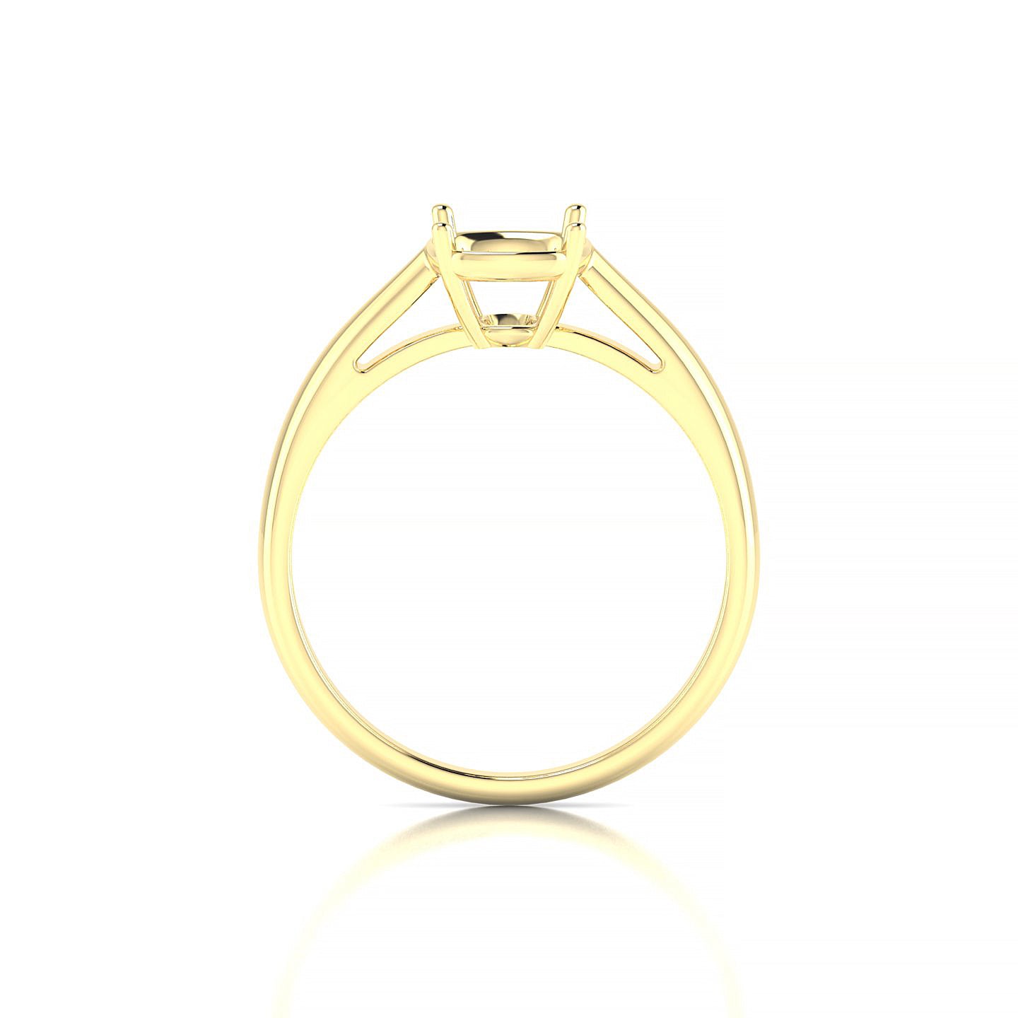Forever Cushion 2-2.99 ct | 18k Yellow Gold Solitaire Ring