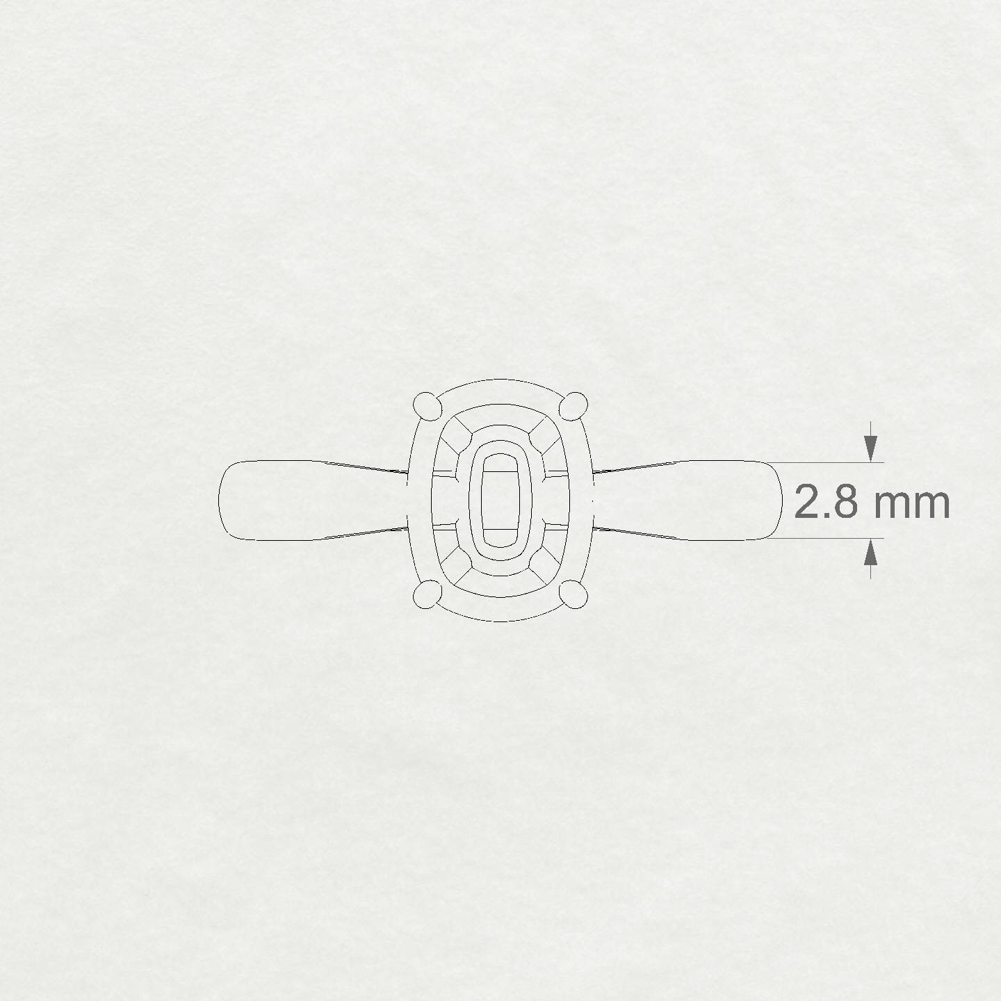 Forever Cushion 2-2.99 ct | 18k White Gold Solitaire Ring