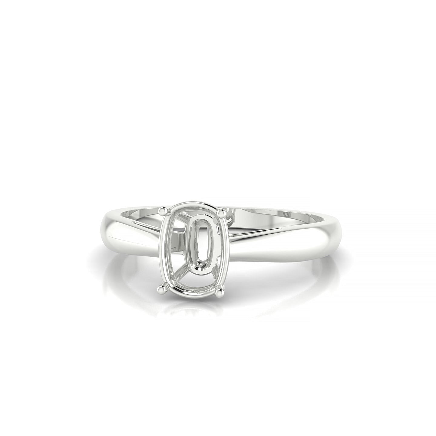 Forever Cushion 1-1.99 ct | 18k White Gold Solitaire Ring
