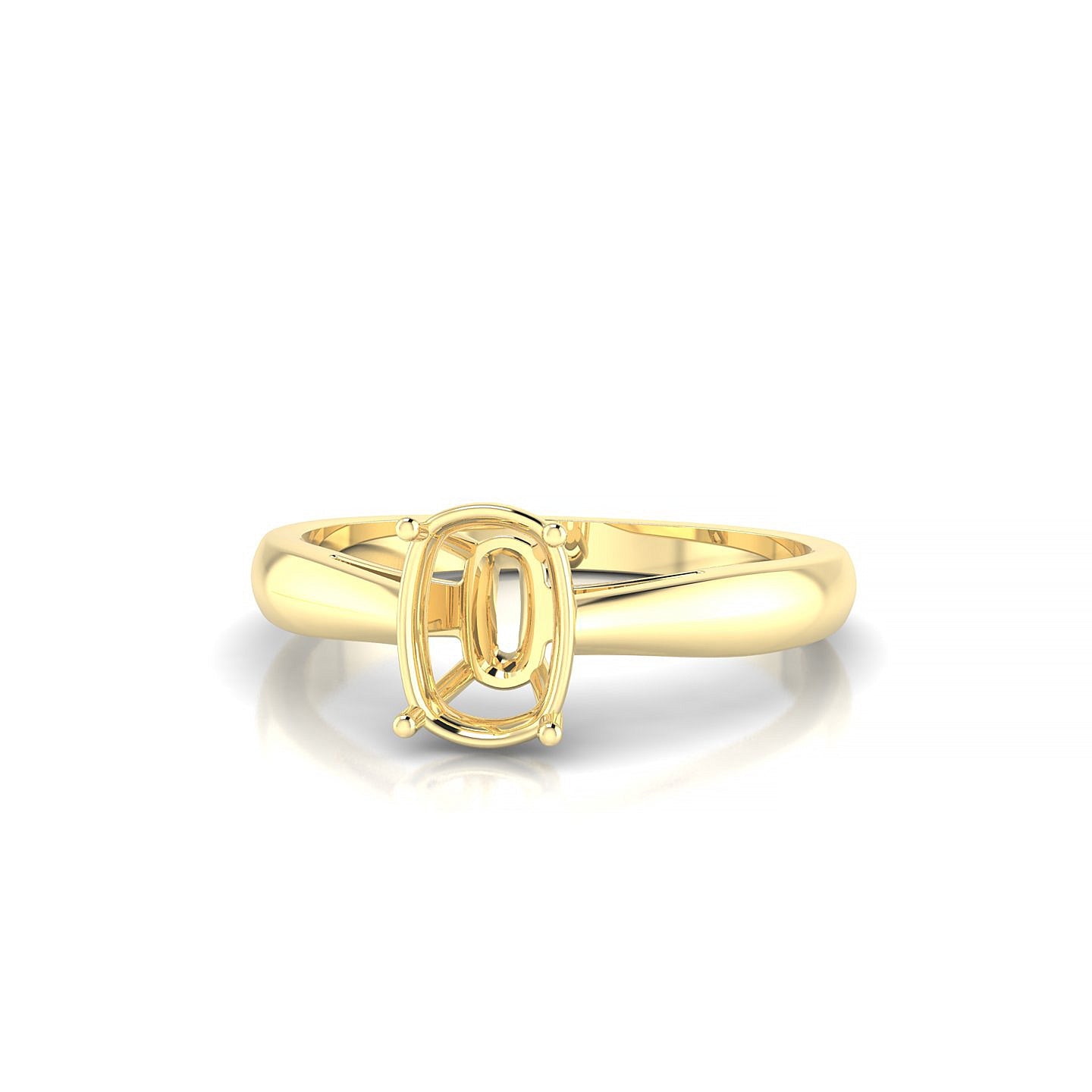 Forever Cushion 1-1.99 ct | 18k Yellow Gold Solitaire Ring
