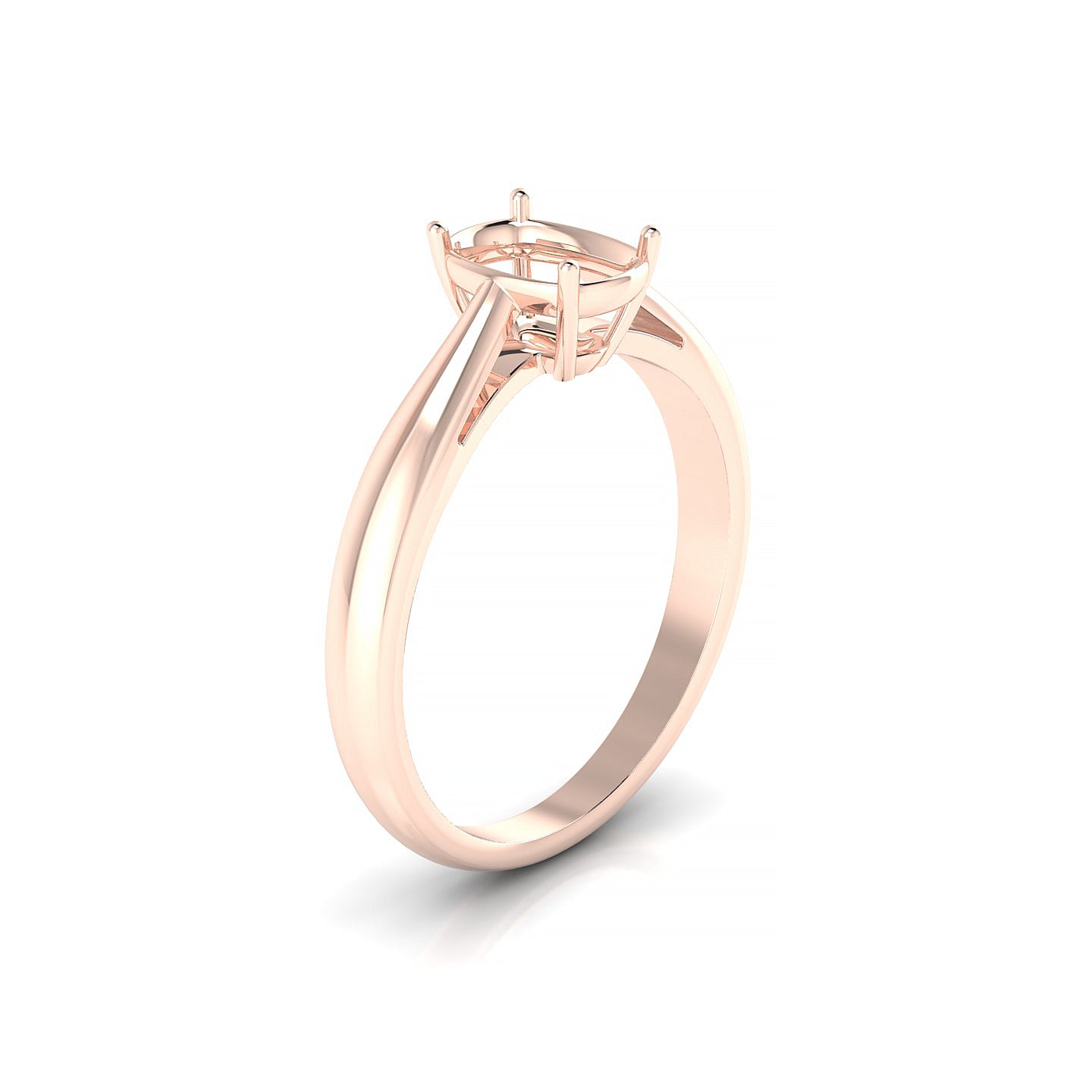 Forever Cushion 1-1.99 ct | 18k Rose Gold Solitaire Ring