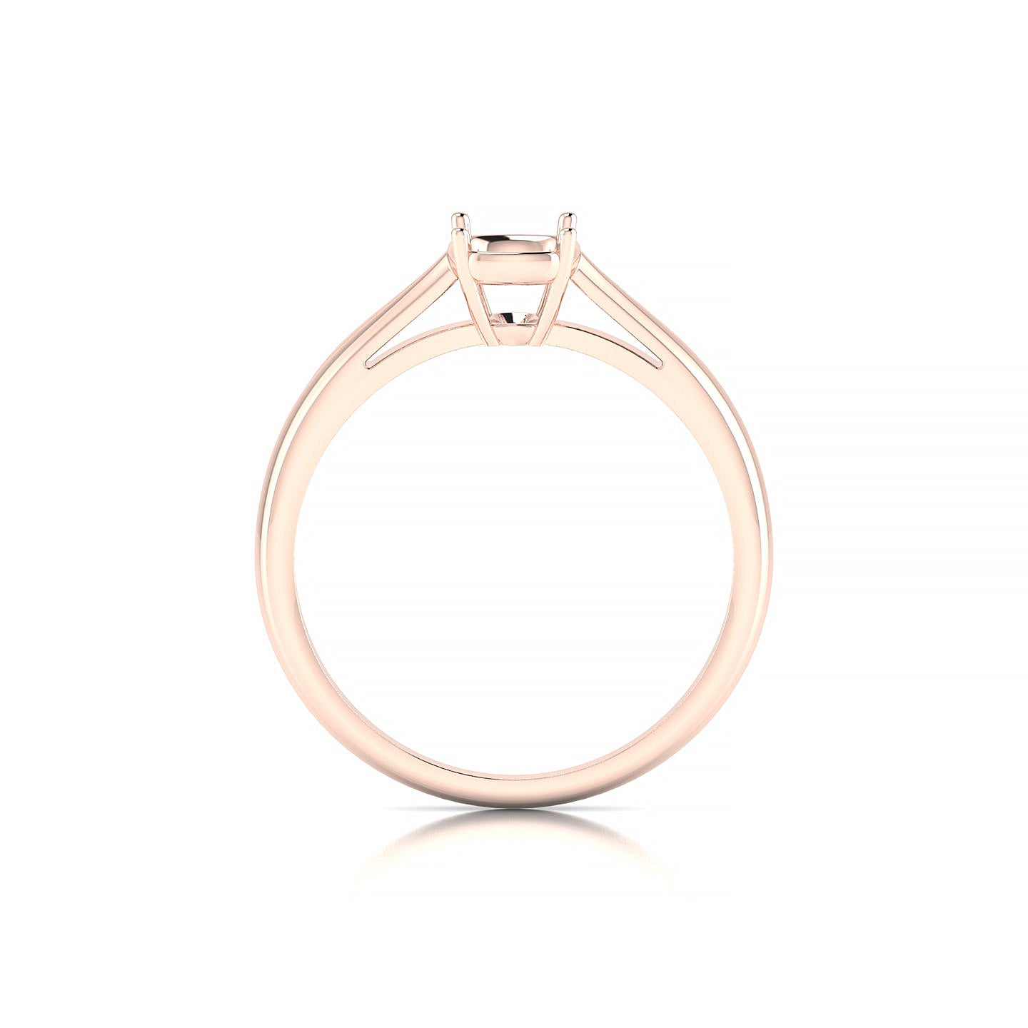 Forever Cushion 1-1.99 ct | 18k Rose Gold Solitaire Ring