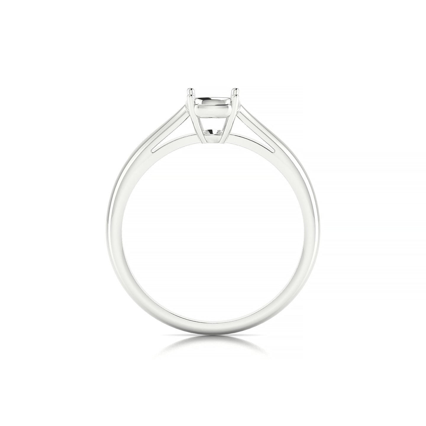 Forever Cushion 1-1.99 ct | 18k White Gold Solitaire Ring